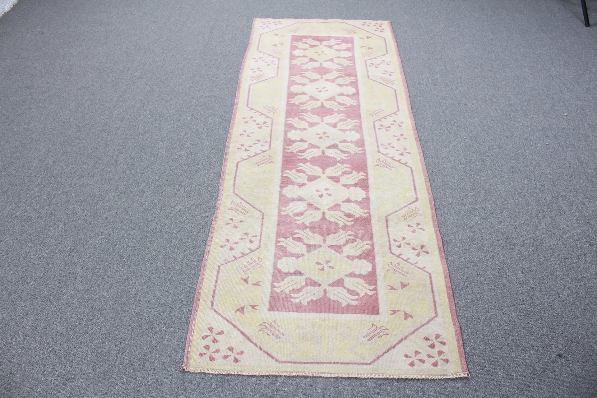 Bedroom Rug, Vintage Rugs, Stair Rugs, Corridor Rugs, Turkish Rug, Oriental Rugs, Purple Home Decor Rug, Floor Rugs, 2.4x6.8 ft Runner Rug