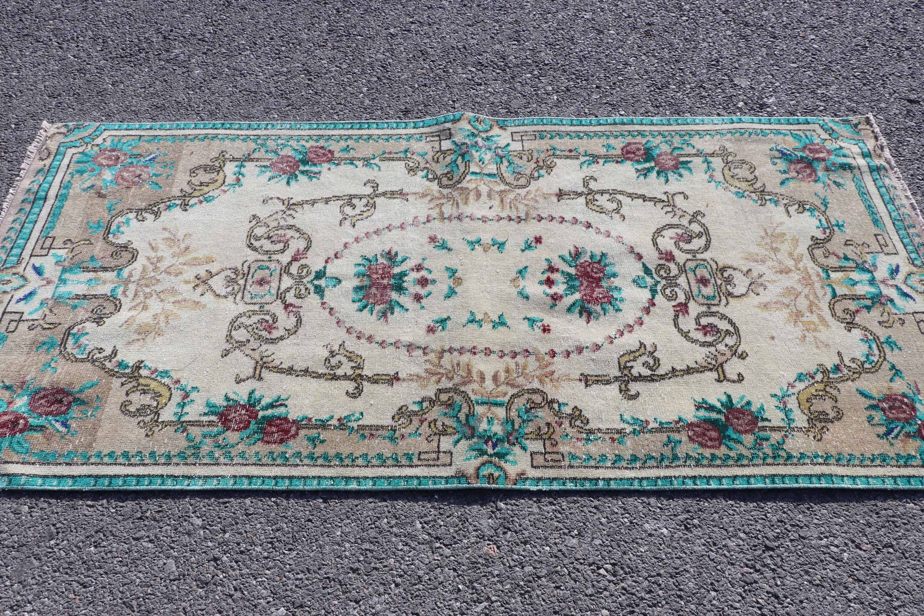 Mutfak Halıları, Yer Halısı, Giriş Halısı, Türk Halısı, Yatak Odası Halıları, Ofis Halıları, 3.1x6.8 ft Accent Halılar, Mavi Antika Halı, Vintage Halılar