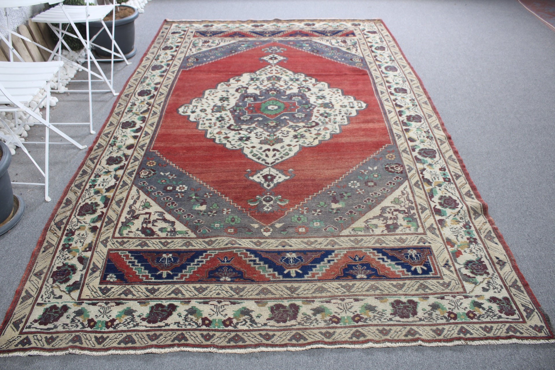 Salon Halıları, Özel Halılar, Türk Halısı, Kırmızı Yatak Odası Halıları, Vintage Halılar, 6.1x10 ft Büyük Halılar, Oryantal Halı, Yer Halıları, Yemek Odası Halıları