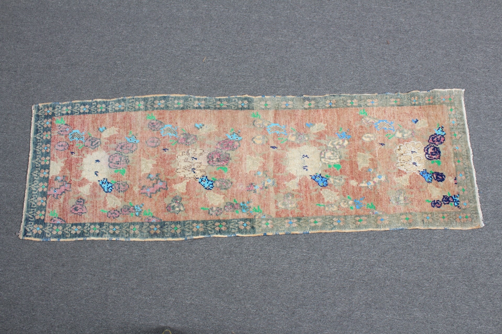 Yatak Odası Halısı, Banyo Halısı, Vintage Halı, Banyo Halıları, Kırmızı 1.6x5 ft Küçük Halılar, Türk Halısı, Giriş Halıları, Fas Halısı, Boho Halıları