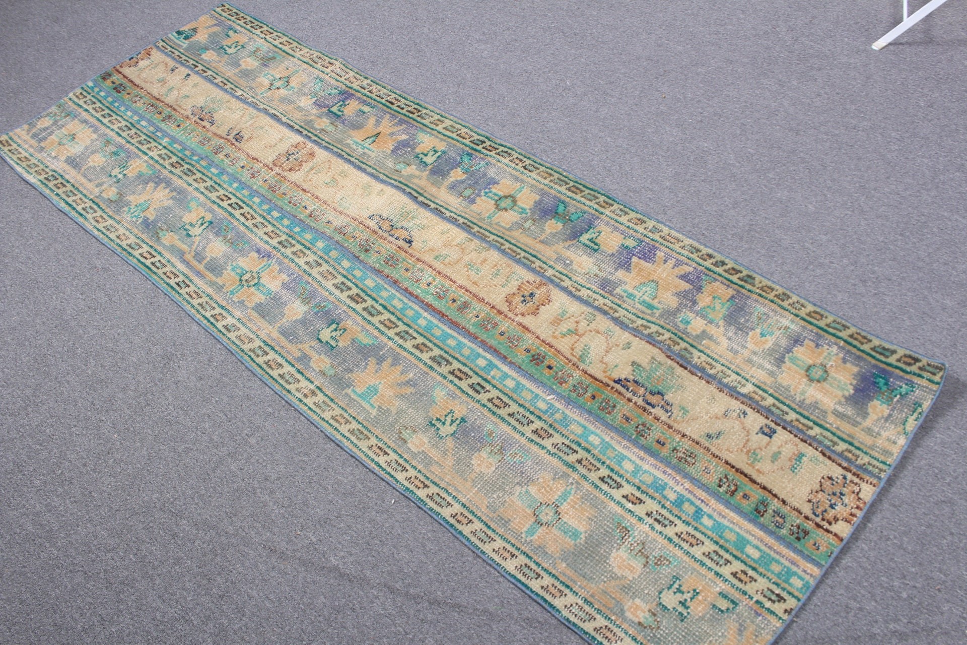 Cool Rugs, Green Antique Rug, Turkish Rug, 2.3x6.3 ft Runner Rugs, Stair Rug, Hallway Rugs, Vintage Rugs, Rugs for Runner