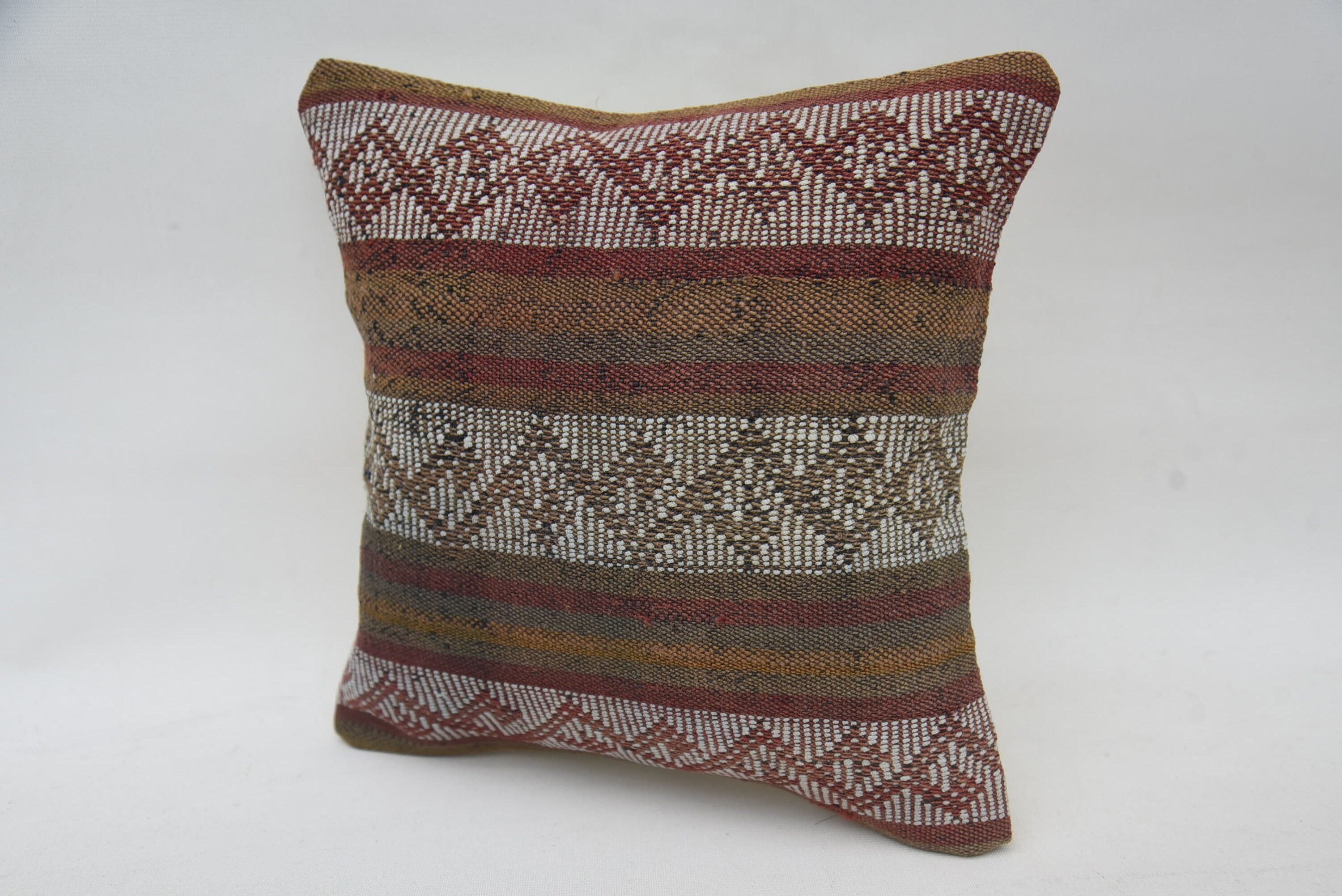 12"x12" Red Pillow Cover, Comfy Throw Pillow Case, Kilim Pillow Cover, Interior Designer Pillow, Vintage Kilim Pillow