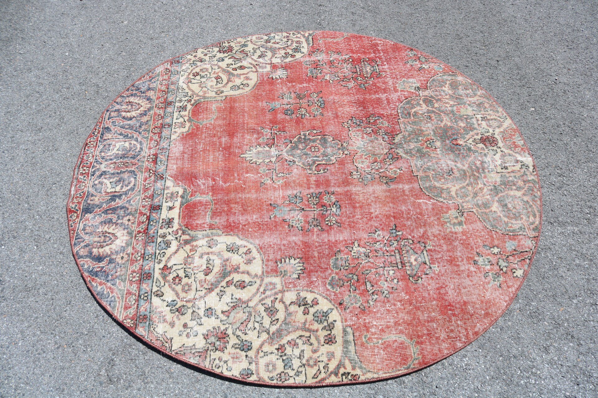 Turkish Rug, Nursery Rugs, 5.5x5.6 ft Area Rugs, Vintage Decor Rugs, Rugs for Nursery, Bedroom Rug, Indoor Rug, Vintage Rug, Colorful Rug