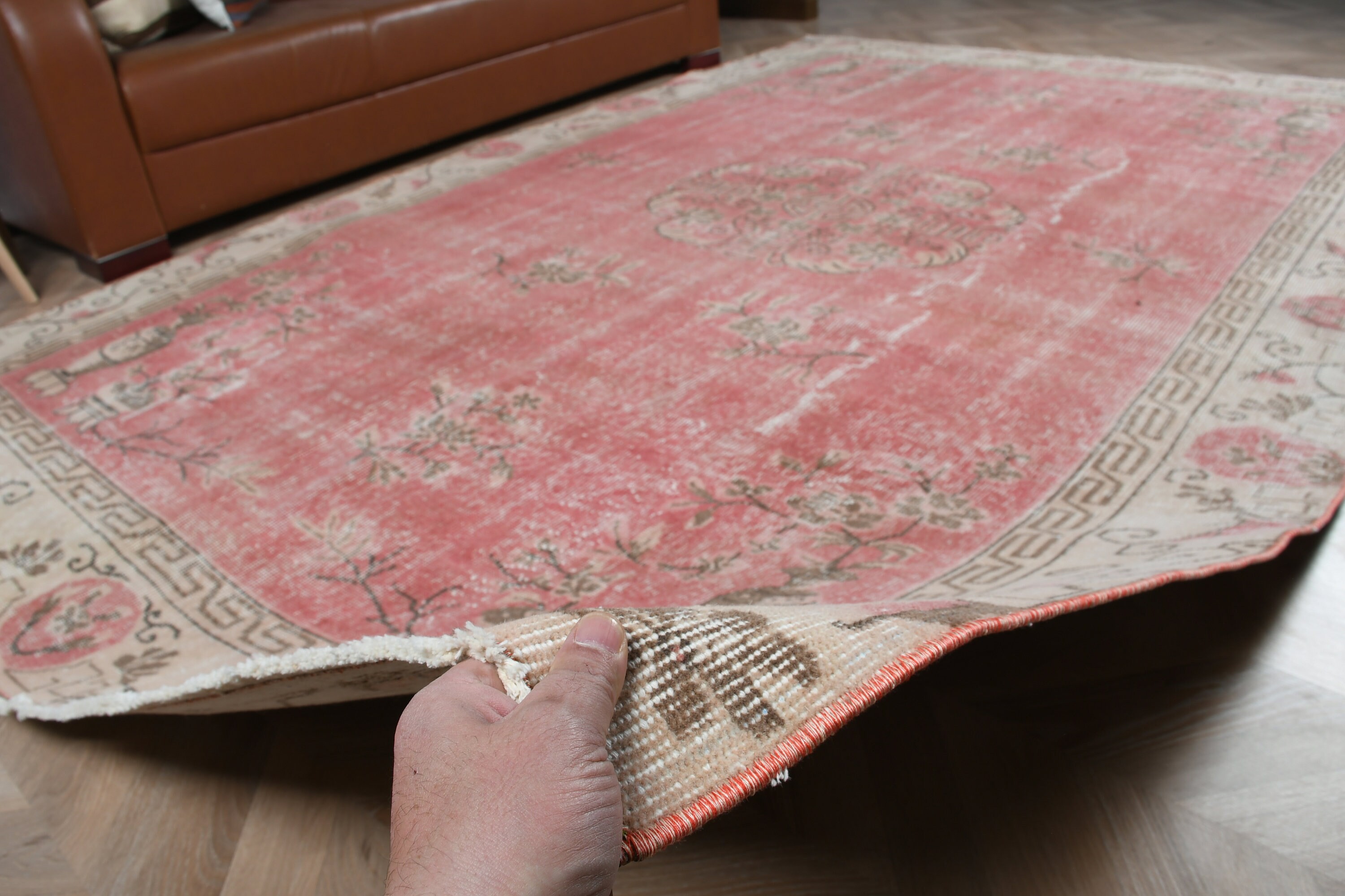 Oriental Rug, Wool Rug, Living Room Rugs, Rugs for Salon, Vintage Rug, Dining Room Rug, Turkish Rug, Red Floor Rugs, 6.6x9.9 ft Large Rug