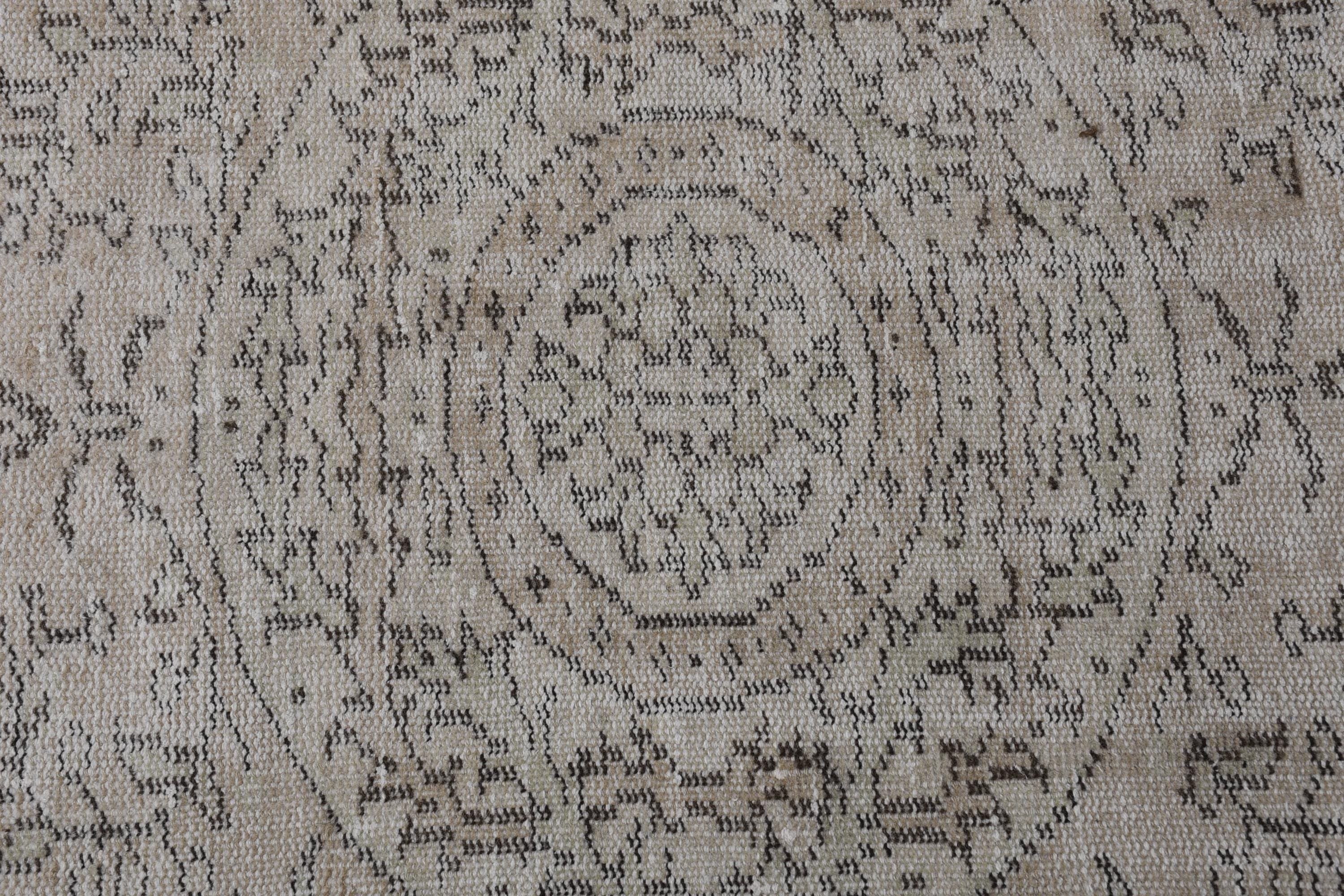 Office Rugs, Dining Room Rug, Vintage Rugs, Beige  5.2x9.3 ft Large Rugs, Turkish Rug, Salon Rug, Geometric Rug