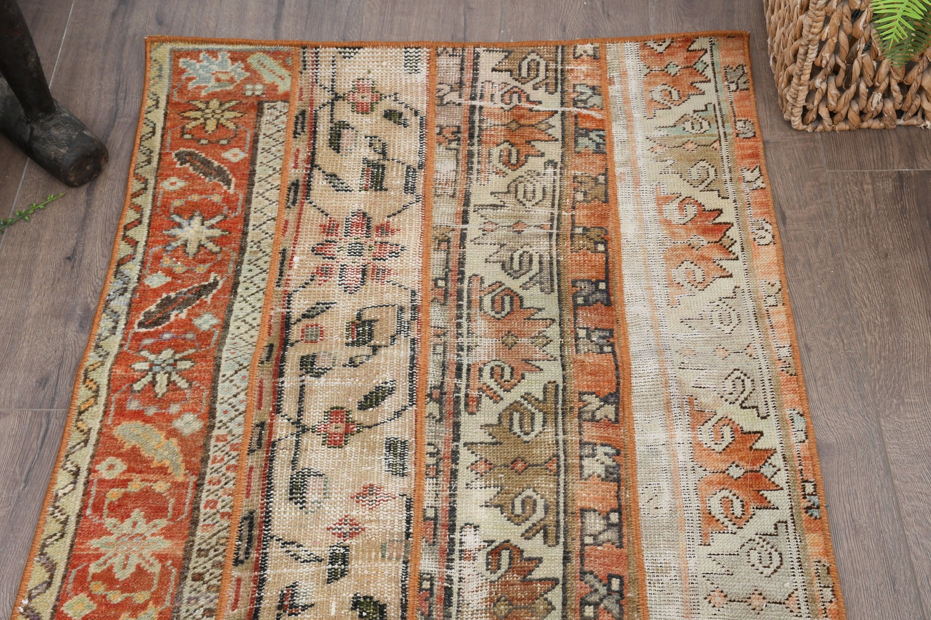 Wedding Rugs, 2.5x5.9 ft Small Rugs, Turkish Rug, Home Decor Rugs, Vintage Rug, Wall Hanging Rug, Entry Rug, Beige Wool Rug