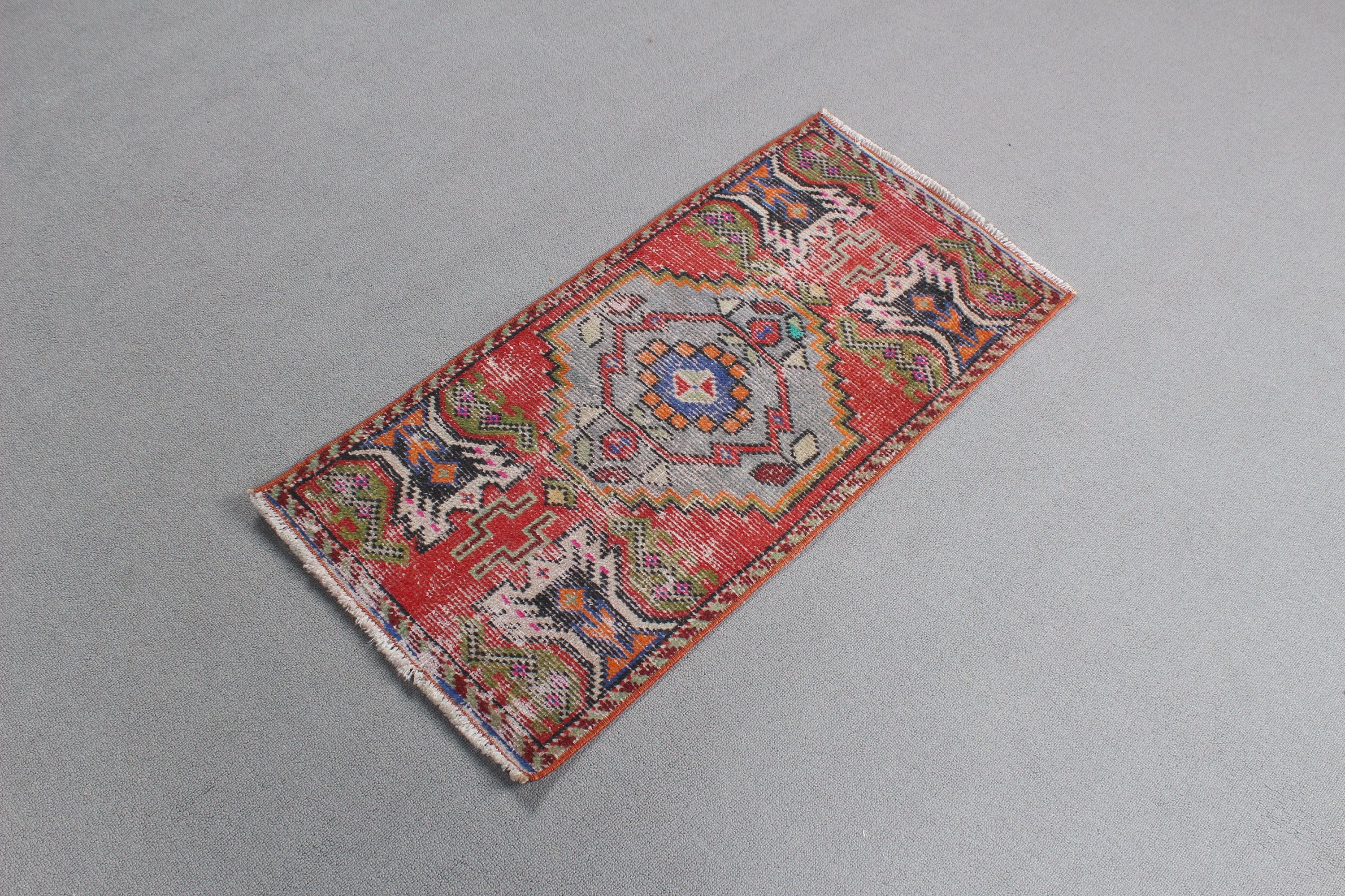 Small Vintage Rugs, 1.5x3.1 ft Small Rug, Moroccan Rug, Vintage Rugs, Car Mat Rugs, Bedroom Rugs, Turkish Rugs, Floor Rug, Red Antique Rugs