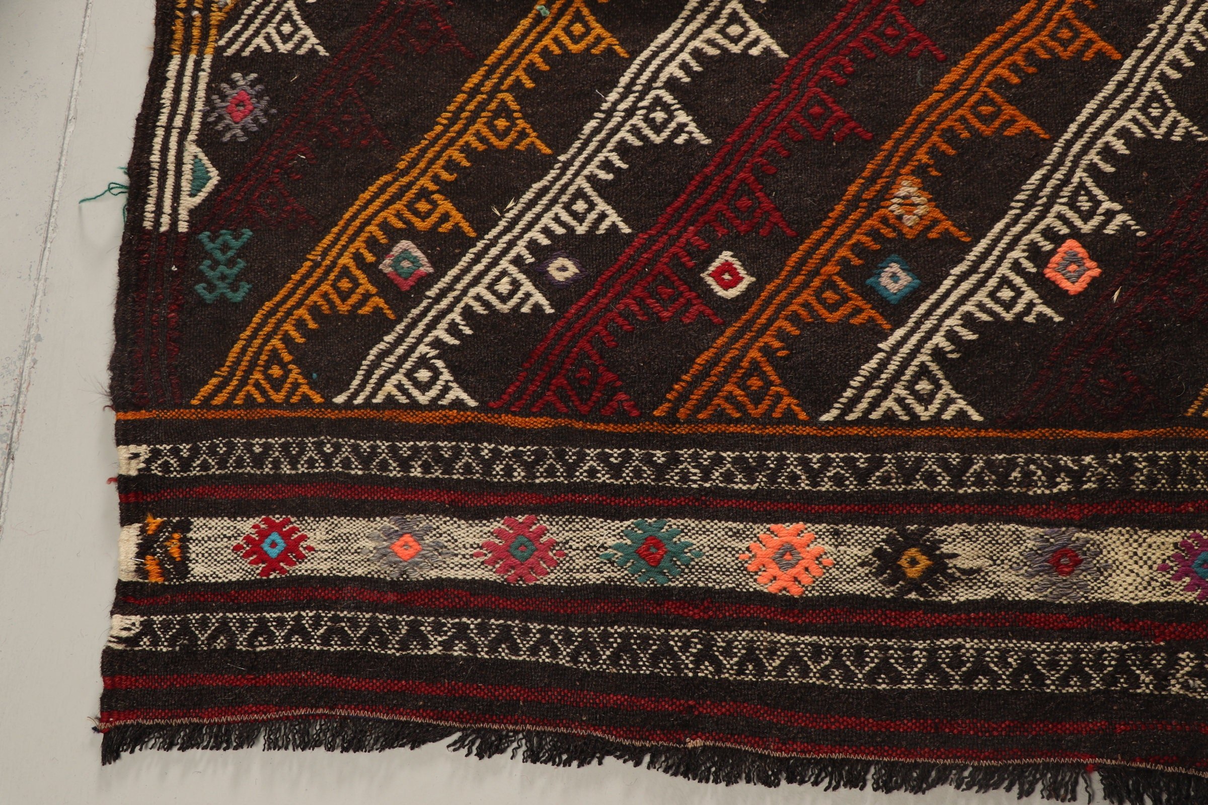 Yemek Odası Halısı, Türk Halısı, Siyah Yer Halısı, Kilim, 7x10.8 ft Büyük Boy Halılar, Mutfak Halıları, Yatak Odası Halısı, Oturma Odası Halısı, Vintage Halılar