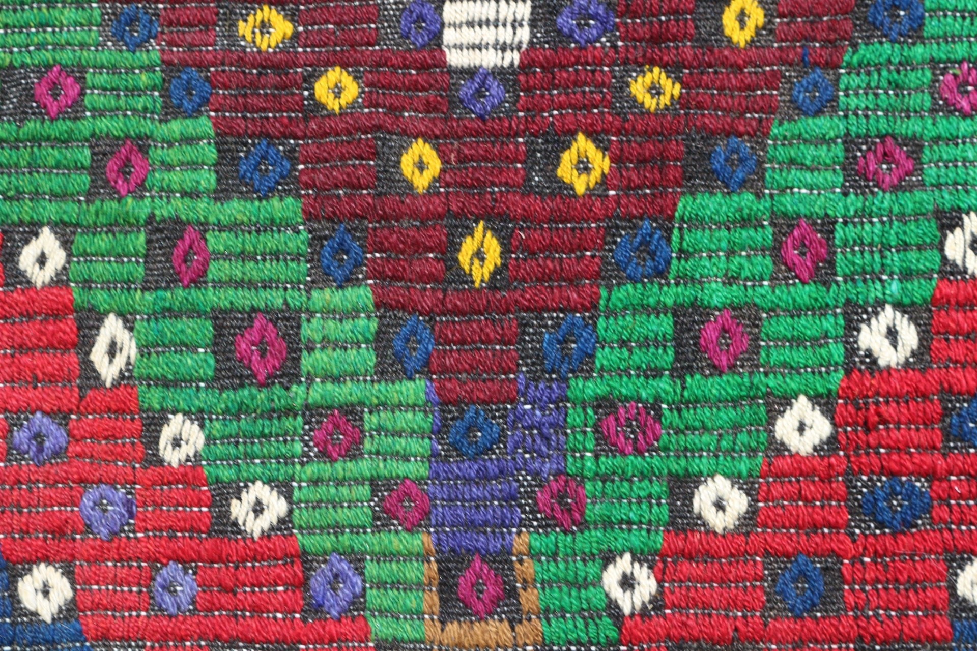 Fas Halıları, Retro Halı, Banyo Halıları, Vintage Halı, Türk Halısı, Yeşil Yün Halı, Yatak Odası Halısı, Mutfak Halıları, Kilim, 3,2x3,9 ft Küçük Halılar