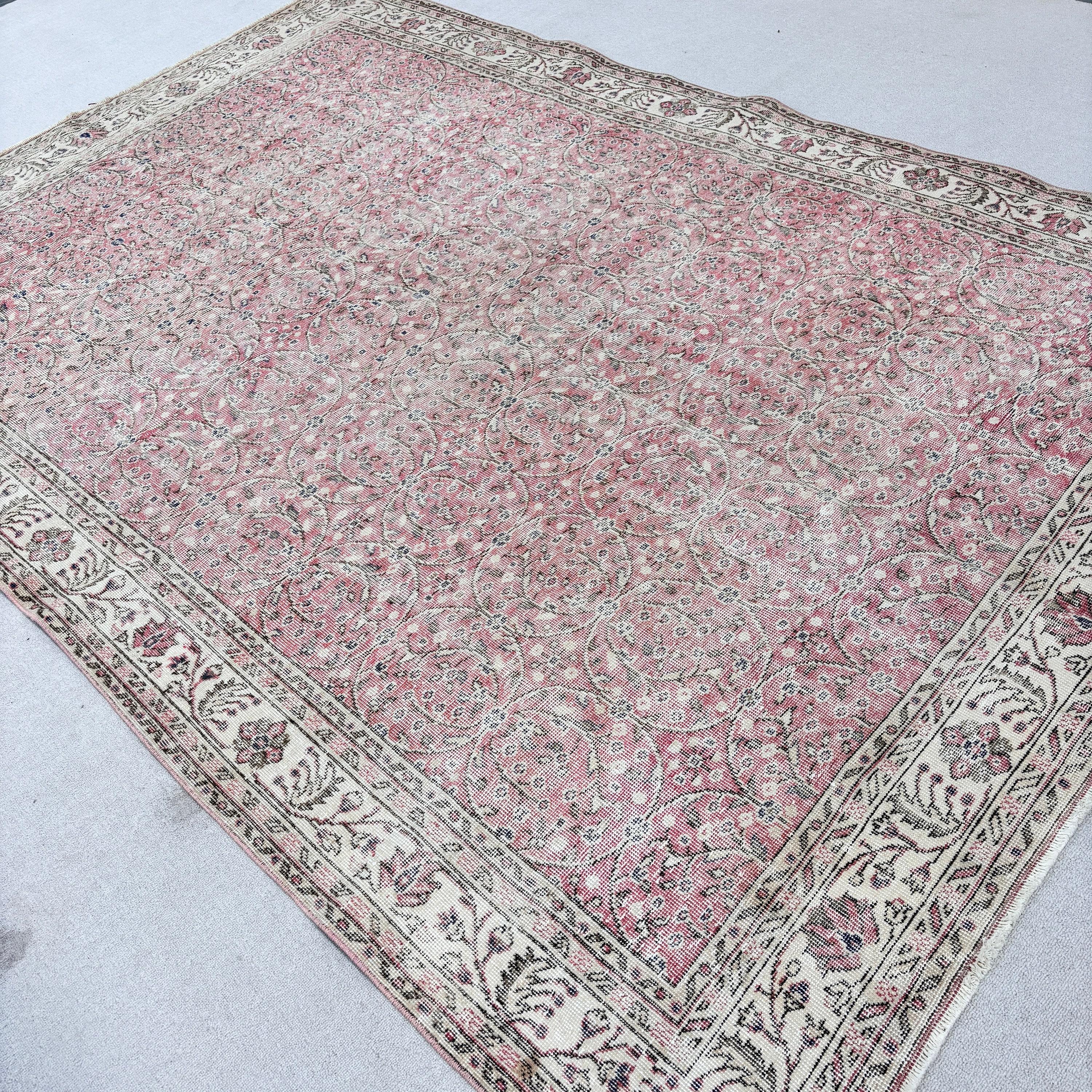 Türk Halıları, Lüks Halılar, Büyük Boho Halı Halıları, Modern Halı, Bej Lüks Halı, 6,9x10,4 ft Büyük Boy Halılar, Vintage Halılar, Büyük Boy Vintage Halı