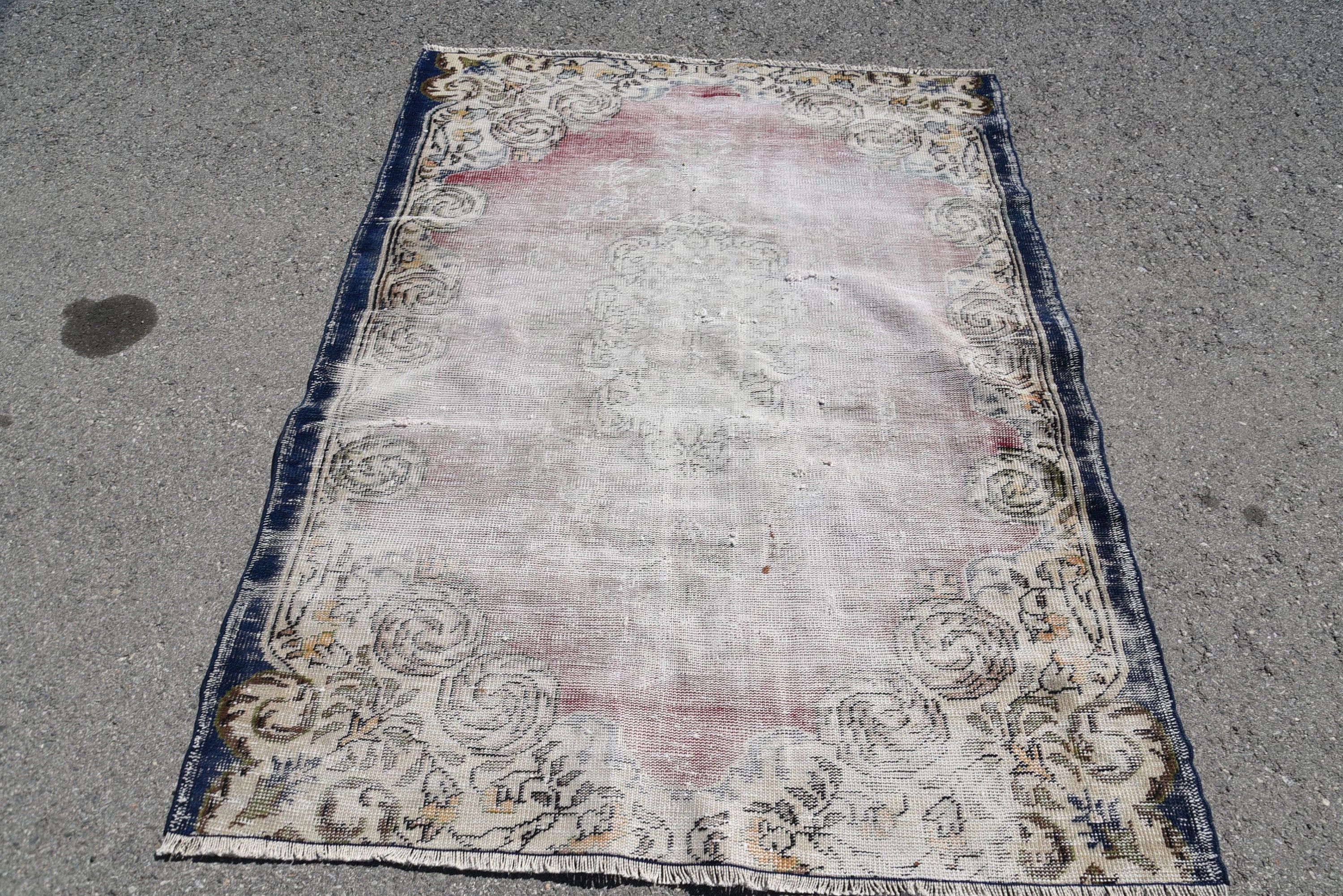 4,7x6,1 ft Alan Halıları, Vintage Halı, Boho Halı, Antika Halılar, Retro Halılar, İç Mekan Halıları, Fas Halıları, Alan Halıları, Yatak Odası Halıları, Türk Halısı