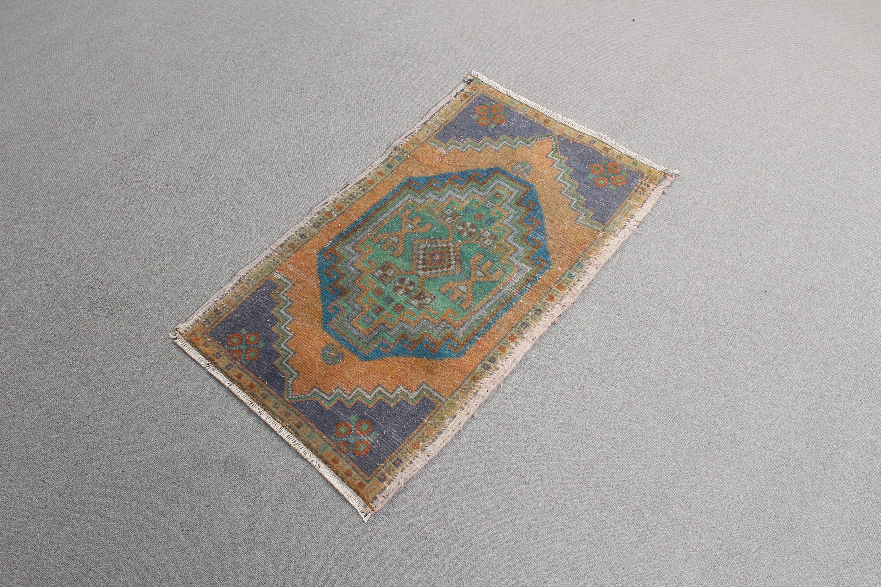 Vintage Rugs, Entry Rug, Turkish Rugs, Flatweave Rugs, Bath Rugs, Rugs for Bath, Bronze Moroccan Rug, 1.7x3 ft Small Rugs, Home Decor Rug