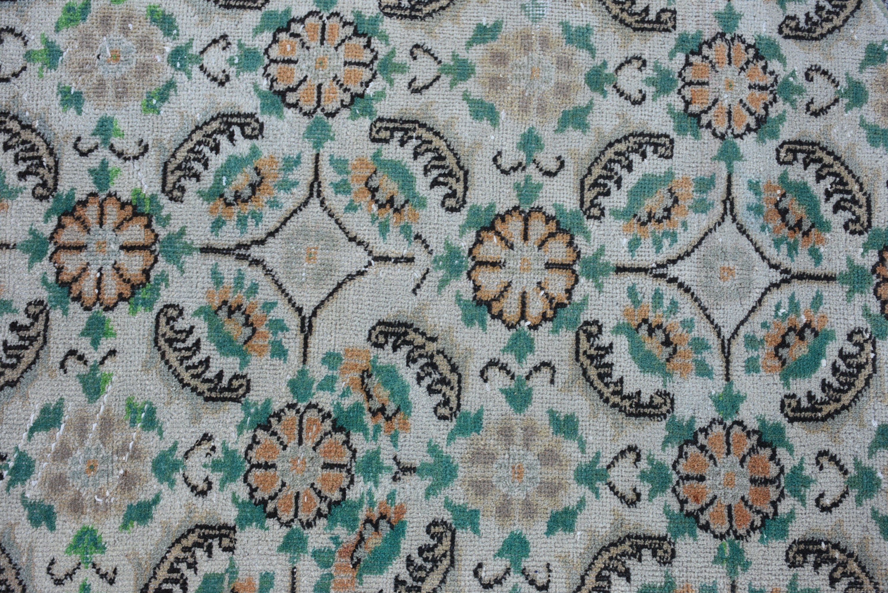 Türk Halısı, Giriş Halısı, Oryantal Halı, 3,5x3,6 ft Küçük Halı, Vintage Halı, Anadolu Halısı, Araba Paspas Halıları, Bej Yün Halılar, Banyo Halısı