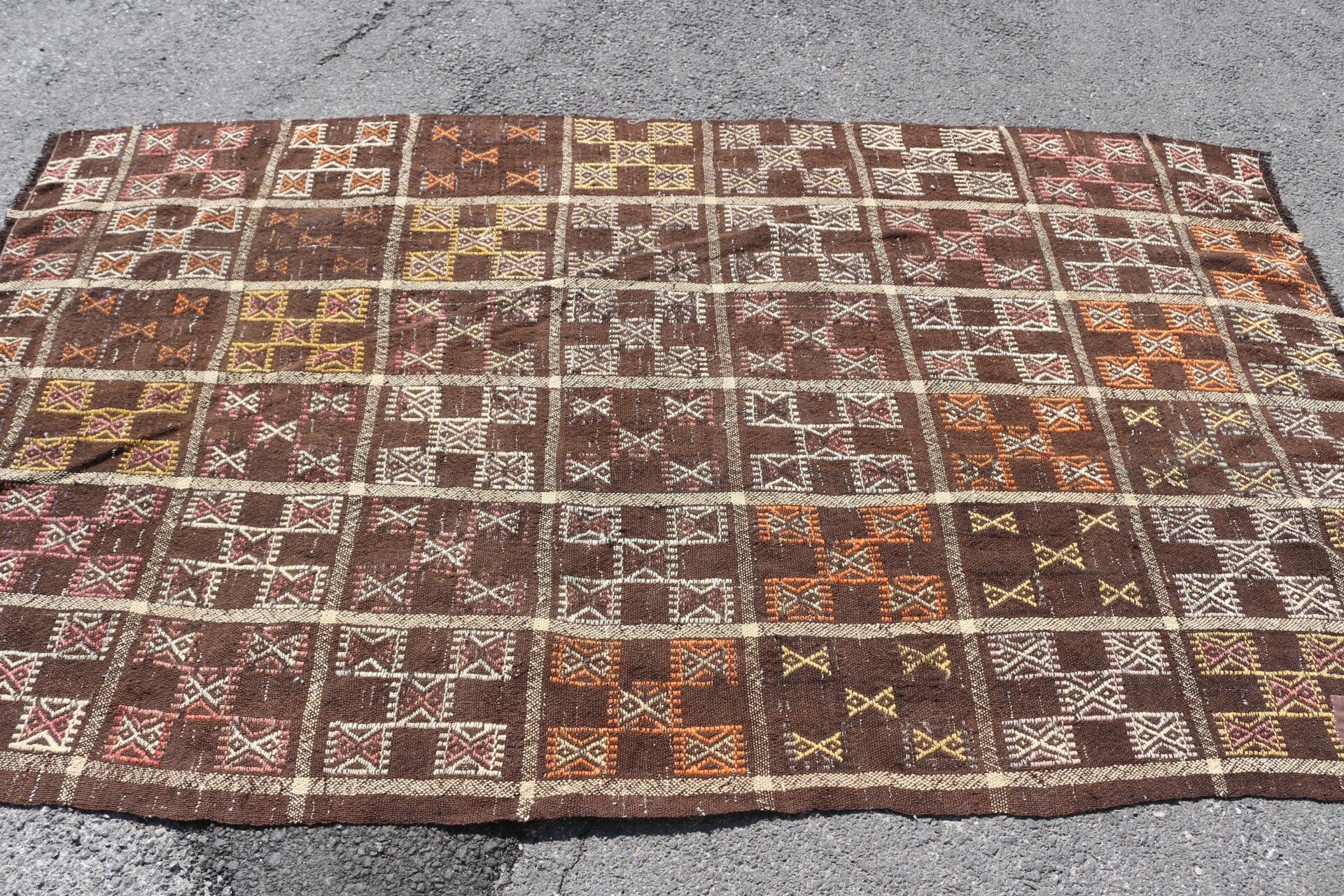 Havalı Halılar, Türk Halısı, Ev Halısı, Çocuk Halısı, 4,5x7,9 ft Alan Halısı, Kilim, Yatak Odası Halıları, Mutfak Halıları, Vintage Halı, Bej Yün Halı