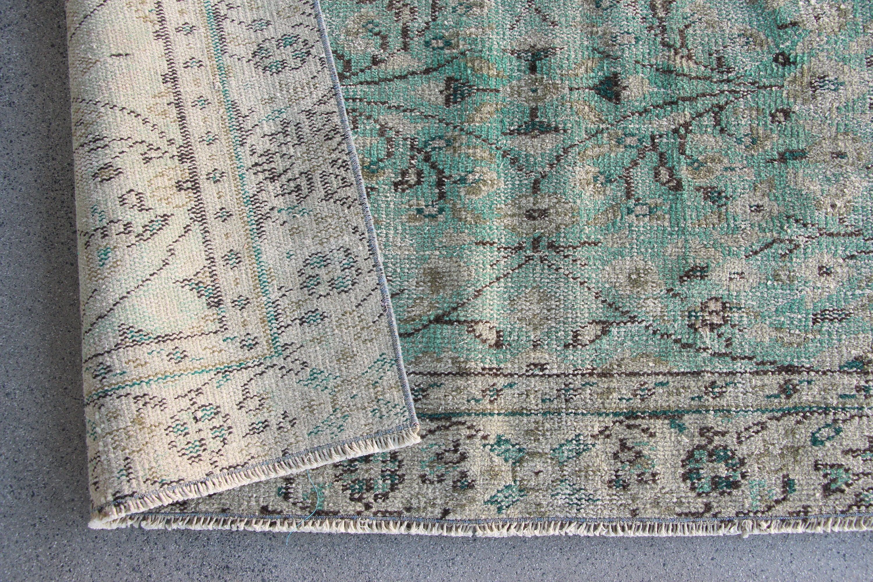 Oriental Rugs, 5.3x8.2 ft Large Rug, Living Room Rug, Dining Room Rug, Green Kitchen Rug, Floor Rug, Turkish Rug, Bedroom Rug, Vintage Rug