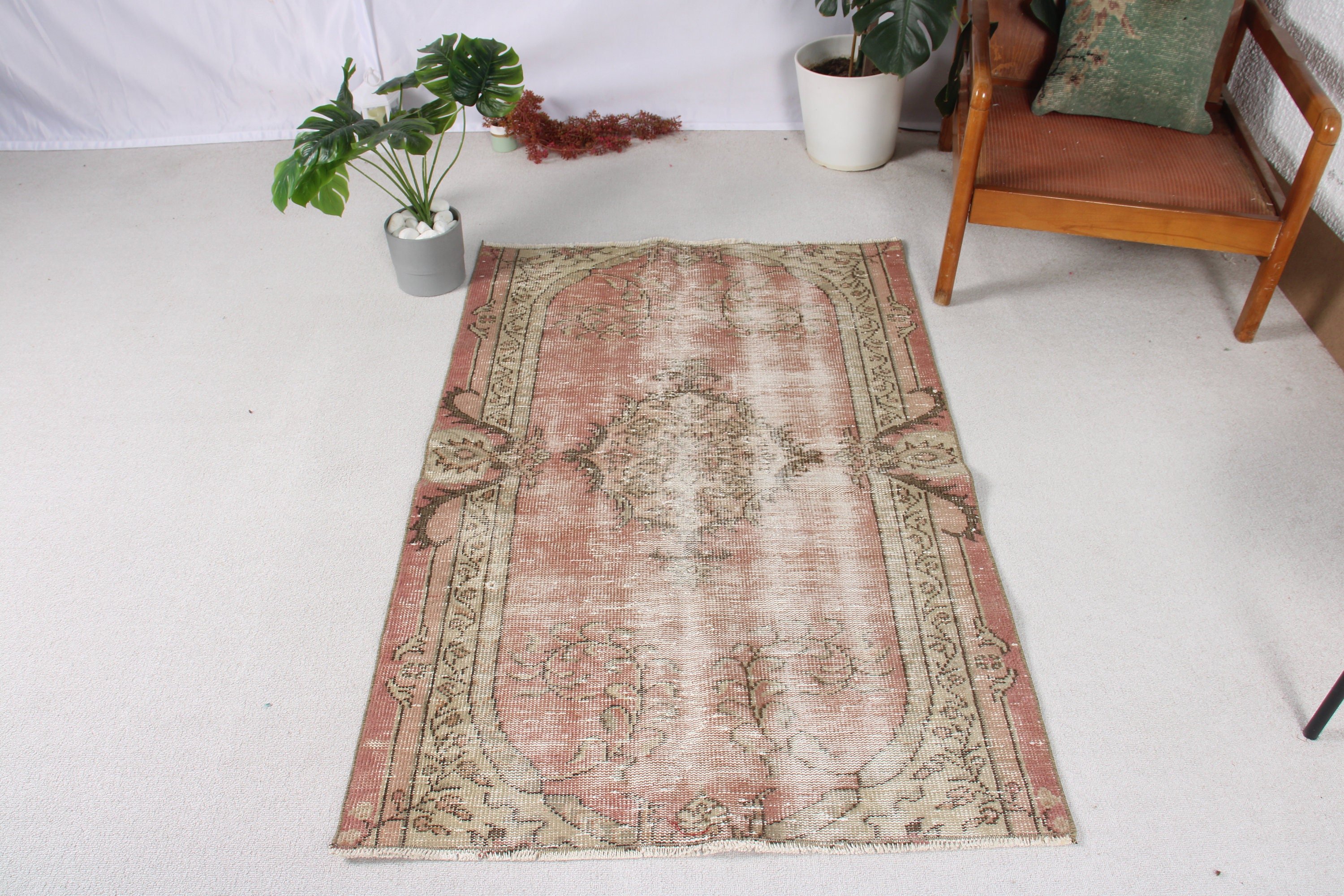 Türk Halıları, Kırmızı Boho Halıları, Vintage Halılar, Oryantal Halı, 3,1x4,9 ft Accent Halı, Giriş Halıları, Çocuk Halıları, Oushak Halıları, Lüks Halılar