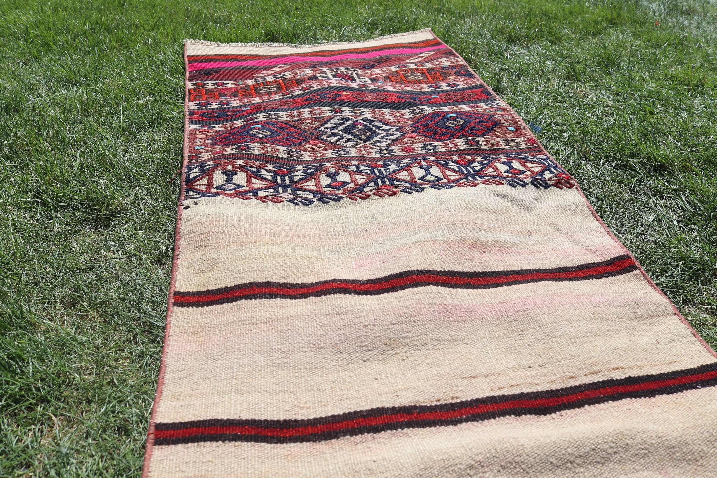 Koridor Halısı, Türk Halıları, Kırmızı Soğuk Halılar, Vintage Halı, Kilim, Oryantal Halılar, Koridor Halısı, Boho Halıları, 2,1x5,3 ft Yolluk Halıları