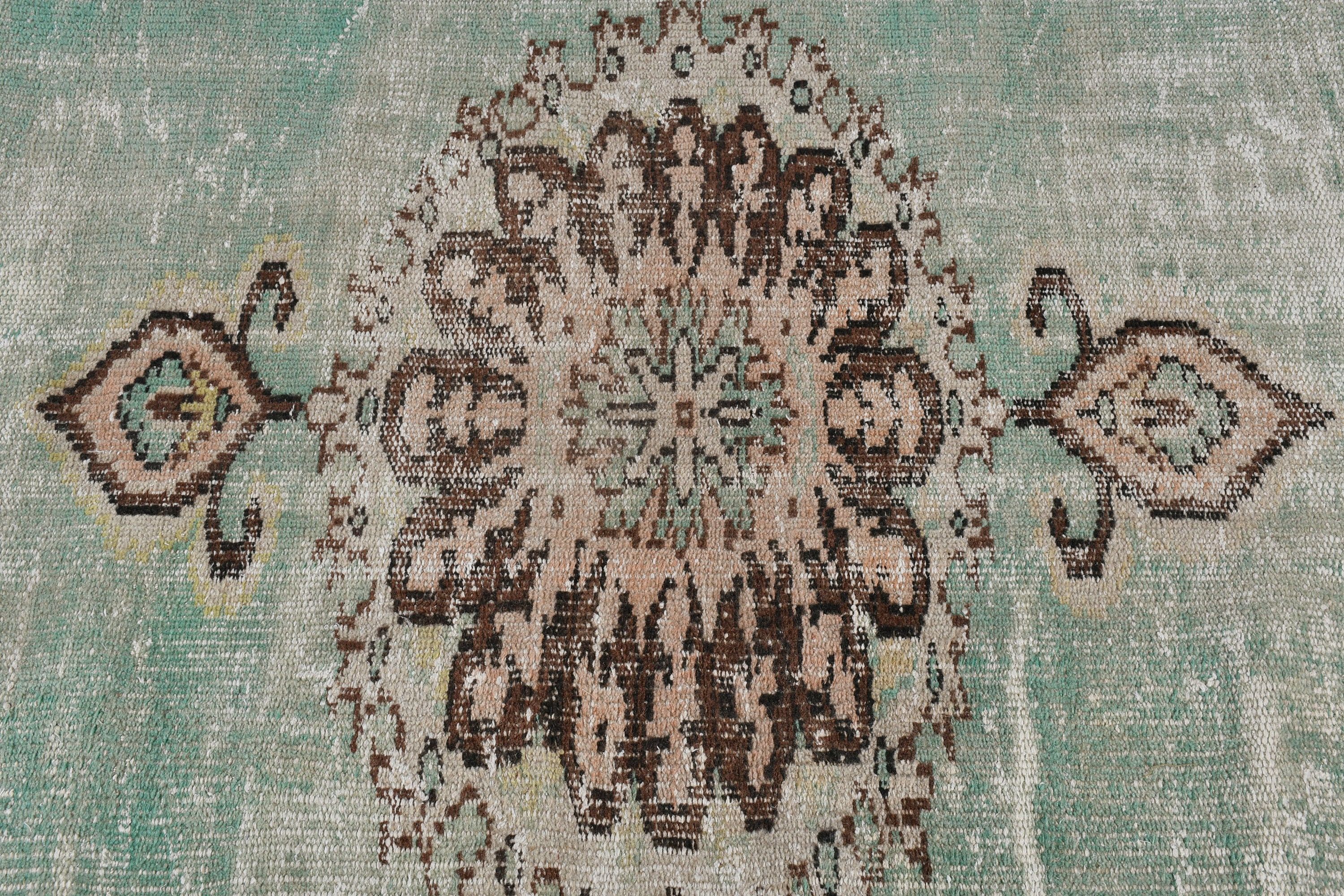 Fas Halısı, Vintage Halı, Yeşil Anadolu Halısı, Anadolu Halısı, Türk Halısı, Oturma Odası Halısı, Yemek Odası Halısı, 5.6x8.8 ft Büyük Halılar