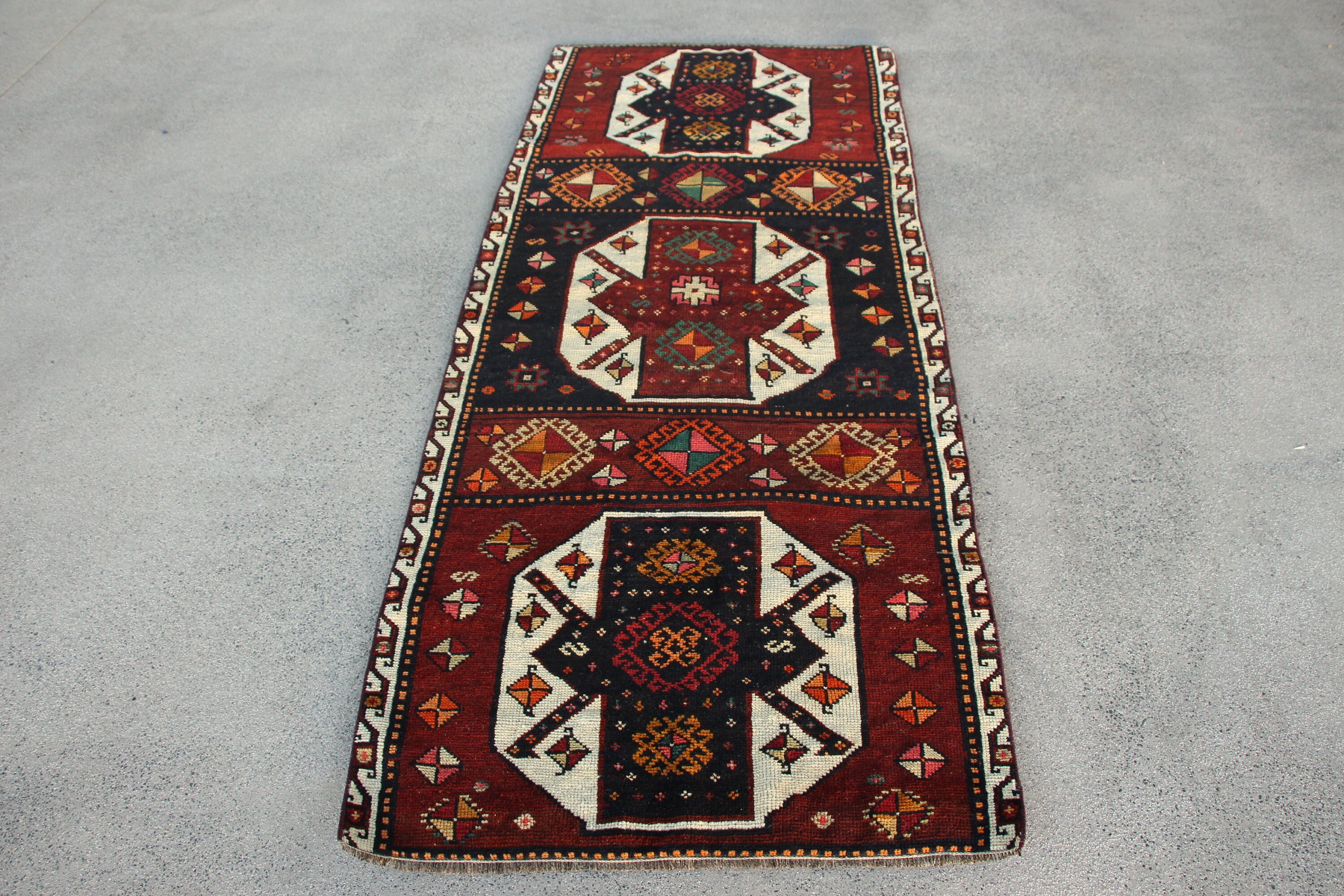 Giriş Halıları, Vintage Halı, Ev Dekorasyonu Halıları, Mor Oushak Halı, 2,8x6,6 ft Accent Halılar, Yer Halısı, Giriş Halıları, Mutfak Halıları, Türk Halısı