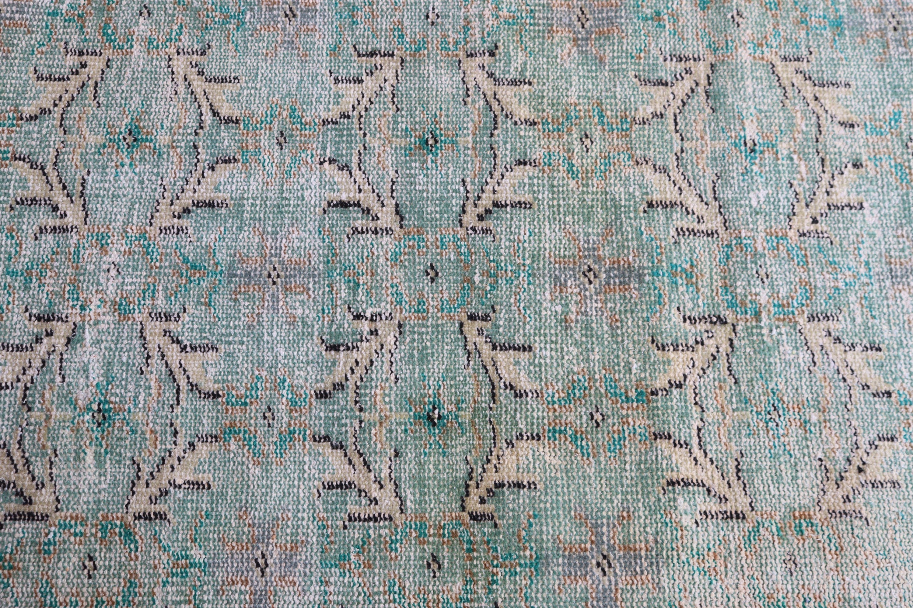 Vintage Rug, Kitchen Rugs, Beni Ourain Runner Rug, Turkish Rugs, Moroccan Rug, Flatweave Rugs, 2.3x8.3 ft Runner Rugs, Green Luxury Rugs