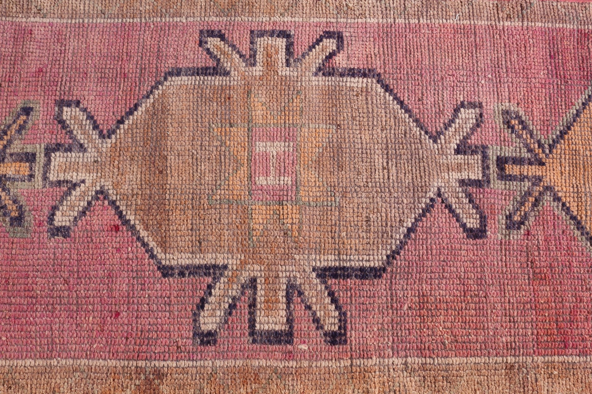 2.9x9.4 ft Runner Rug, Antique Rugs, Hallway Rugs, Oushak Rug, Vintage Rug, Rugs for Hallway, Pink Oushak Rug, Turkish Rugs, Corridor Rugs