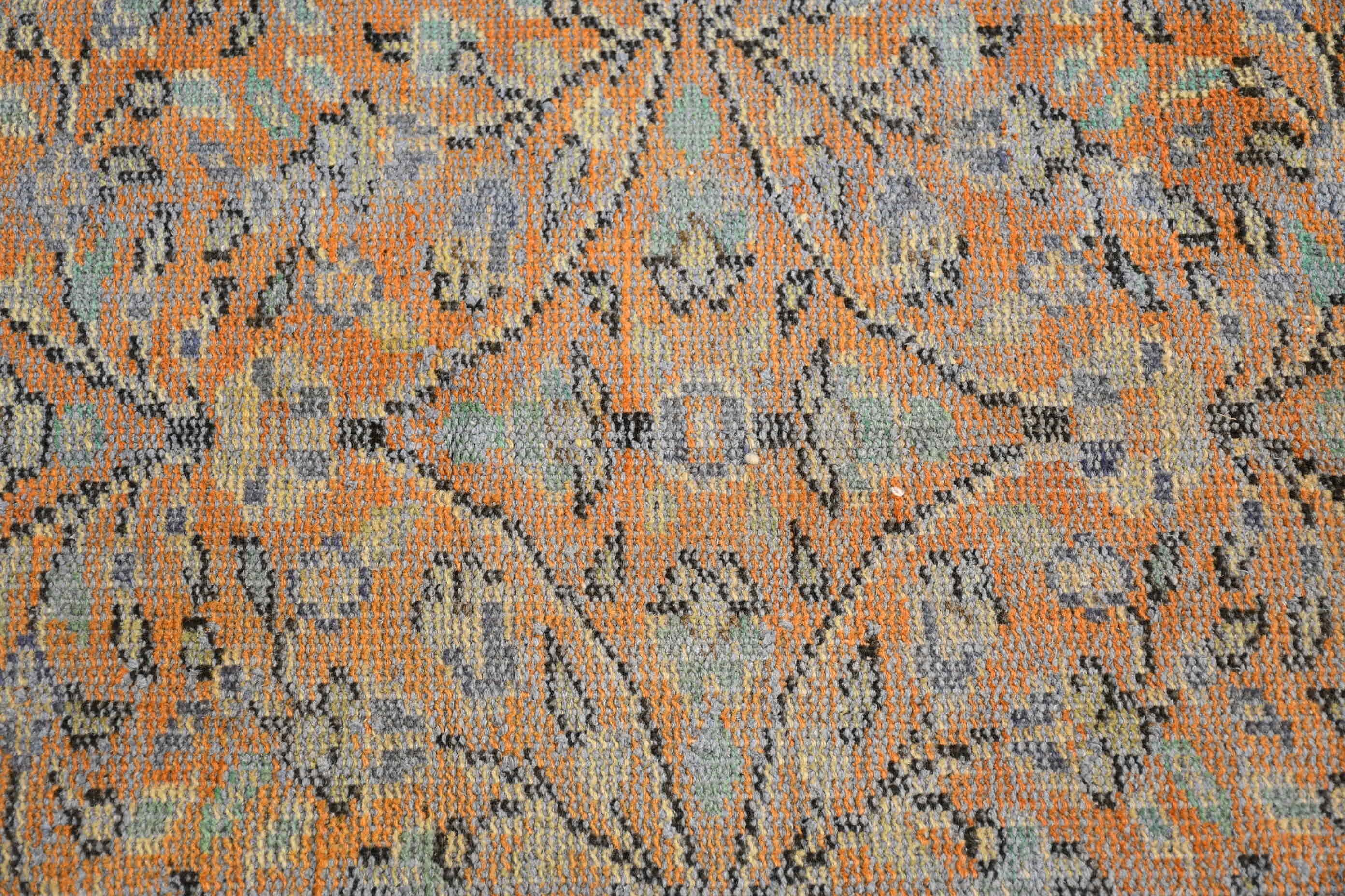 Orange Kitchen Rug, Bohemian Rug, Dining Room Rug, 5.4x8.4 ft Large Rug, Turkish Rugs, Floor Rugs, Vintage Rug, Salon Rug