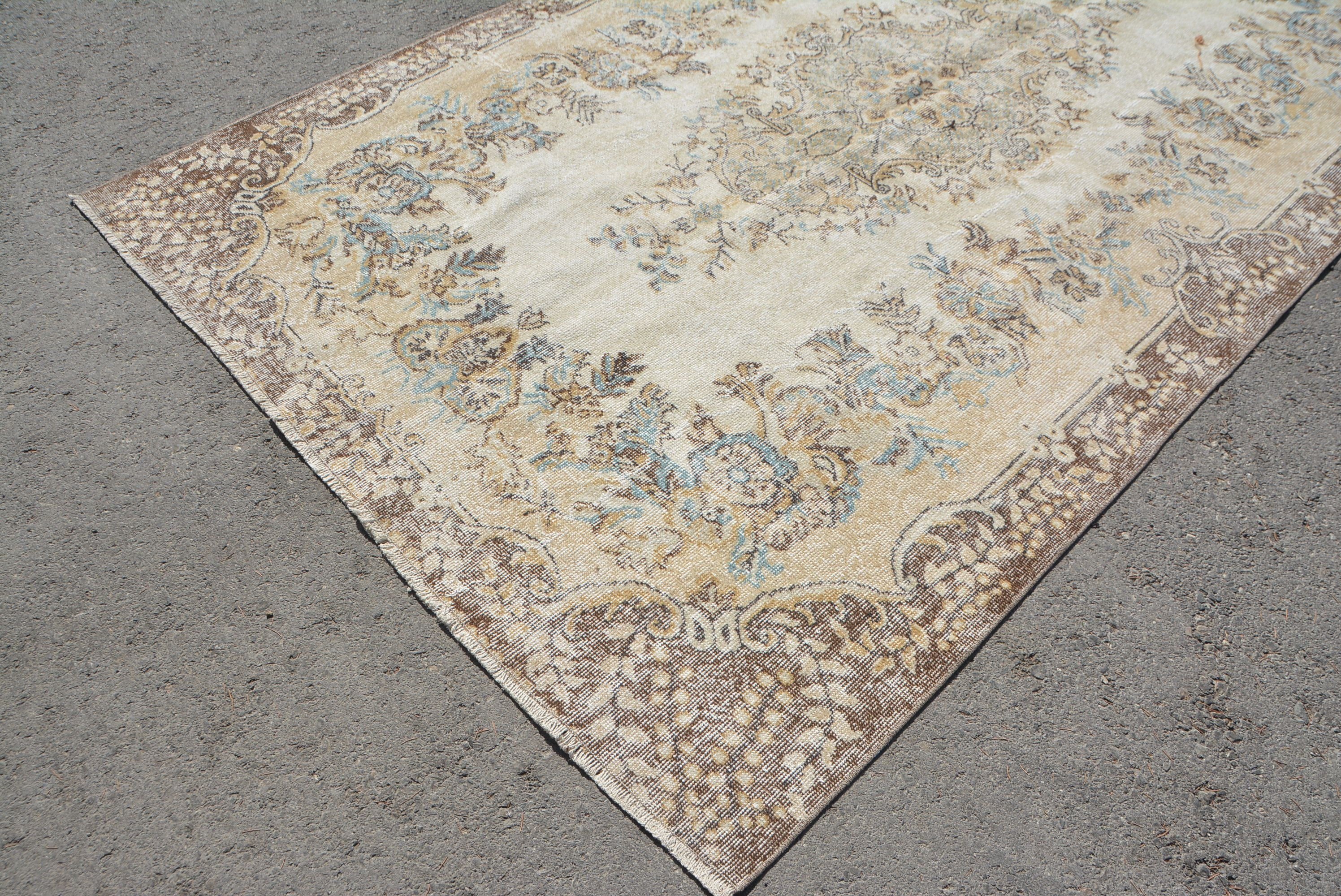 Living Room Rug, Rugs for Dining Room, Bedroom Rug, Vintage Rug, Turkish Rugs, Moroccan Rug, 5.9x9.8 ft Large Rugs, Dining Room Rugs