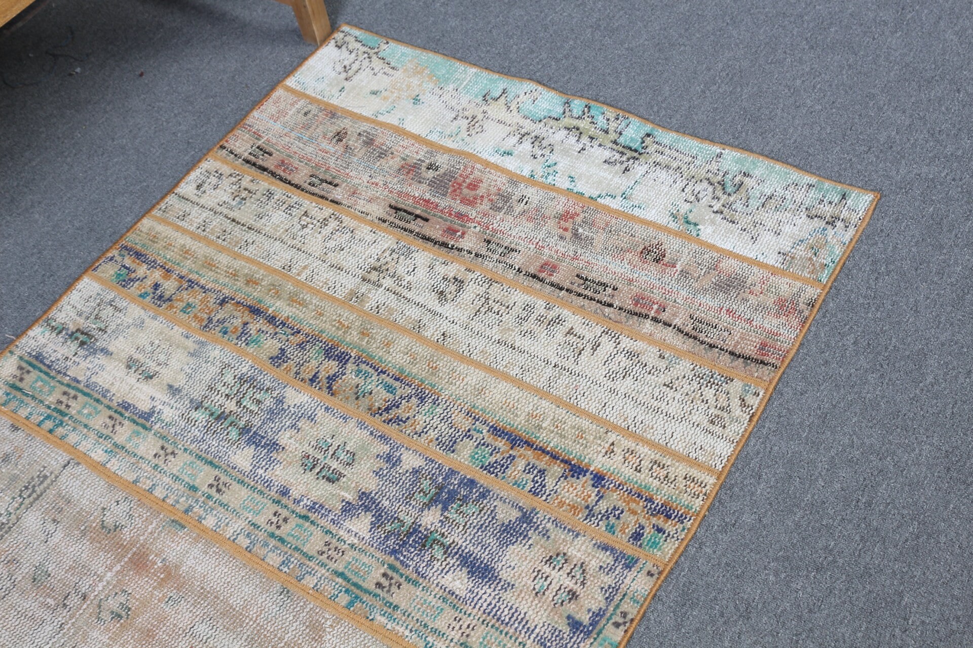 Beige Moroccan Rugs, Anatolian Rug, Moroccan Rug, Nursery Rug, 3x4.5 ft Small Rug, Turkish Rugs, Vintage Rug, Boho Rug, Car Mat Rug