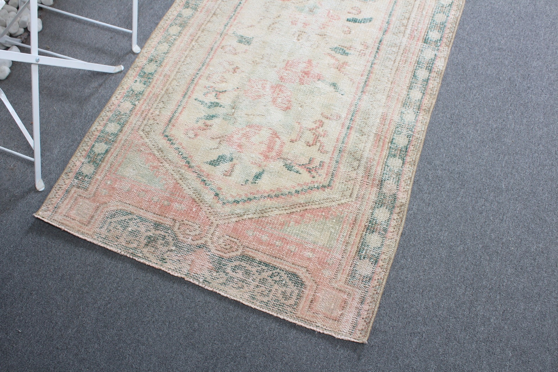 Nursery Rugs, Rugs for Wall Hanging, Vintage Rug, 2.8x4.9 ft Small Rug, Wool Rug, Turkish Rugs, Bedroom Rug, Green Kitchen Rug, Entry Rug