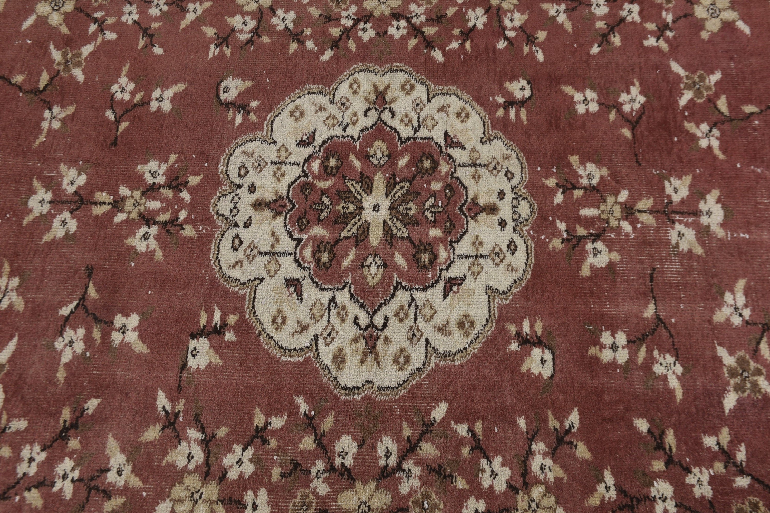 Eklektik Halılar, Pembe Havalı Halılar, 4,9x8,2 ft Büyük Halılar, Yemek Odası Halıları, Türk Halısı, Vintage Halı, Anadolu Halısı, Yatak Odası Halısı