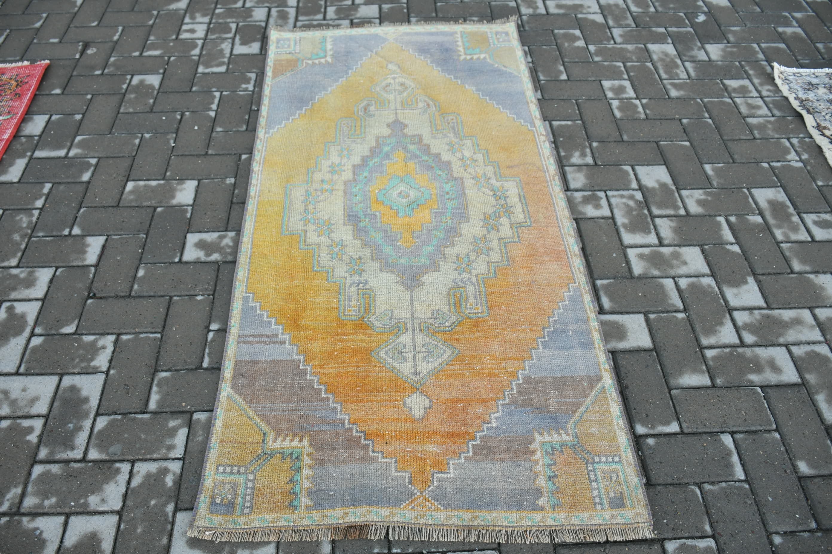 Bedroom Rug, Rugs for Bedroom, Antique Rug, Turkish Rugs, Vintage Rug, Yellow Oriental Rug, Kitchen Rug, Entry Rug, 2.8x5.4 ft Accent Rugs