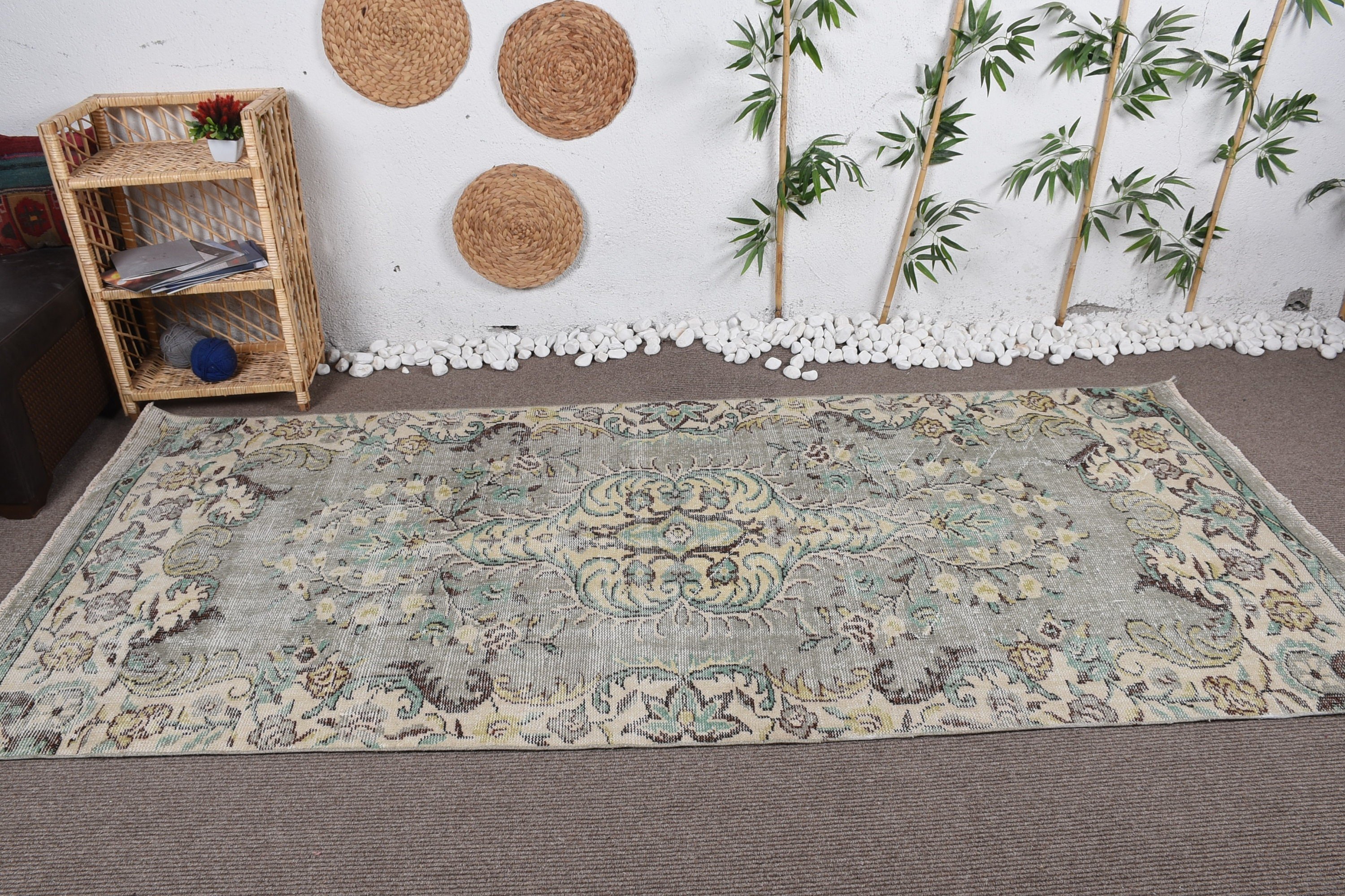 Living Room Rug, Vintage Decor Rugs, Rugs for Living Room, Vintage Rug, Moroccan Rug, 4.2x9.2 ft Area Rug, Turkish Rug, Home Decor Rugs