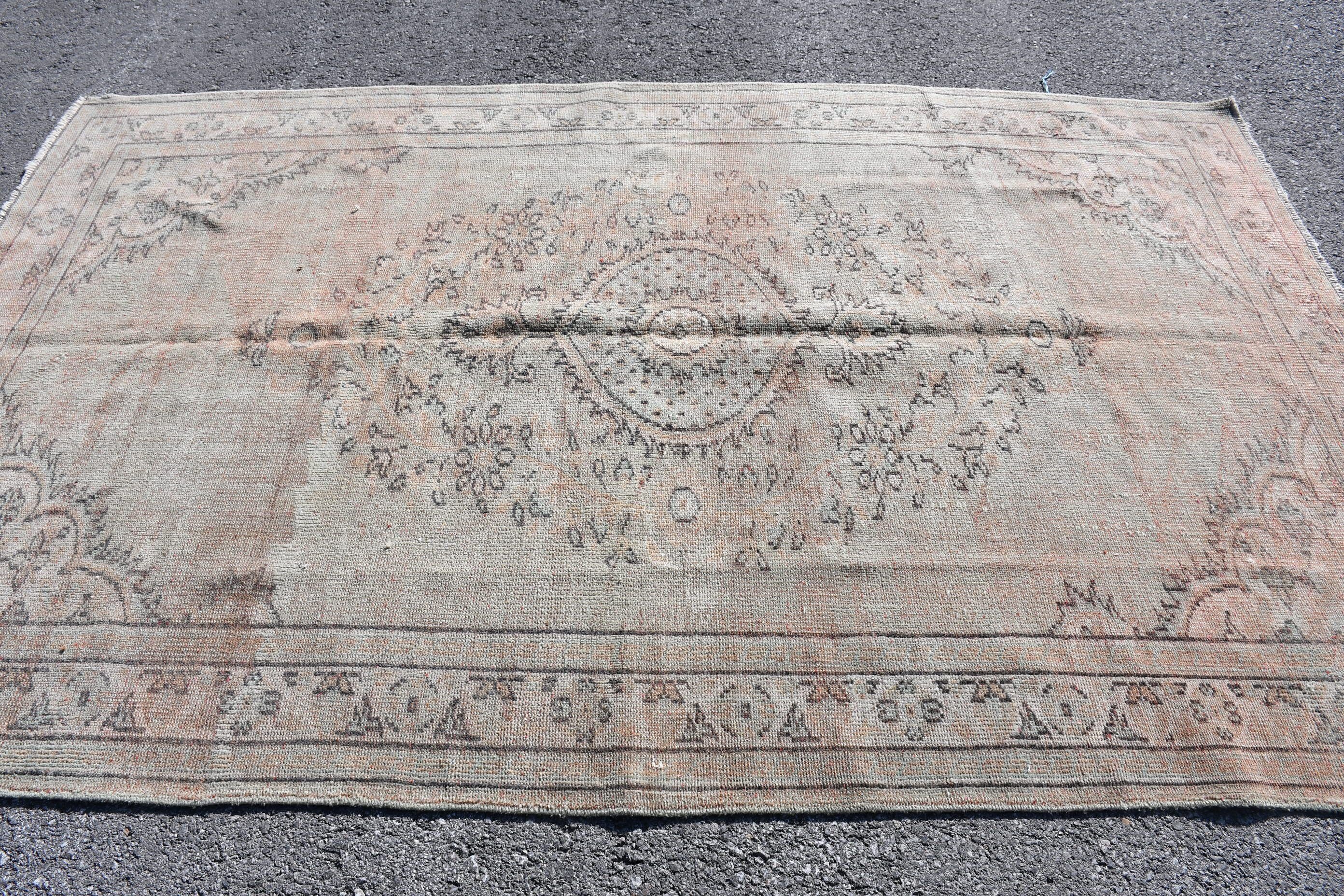 Anadolu Halısı, Yeşil Anadolu Halısı, Yer Halıları, Yatak Odası Halısı, Vintage Halı, 5.6x8.4 ft Büyük Halı, Türkiye Halısı, Yemek Odası Halısı, Türk Halıları