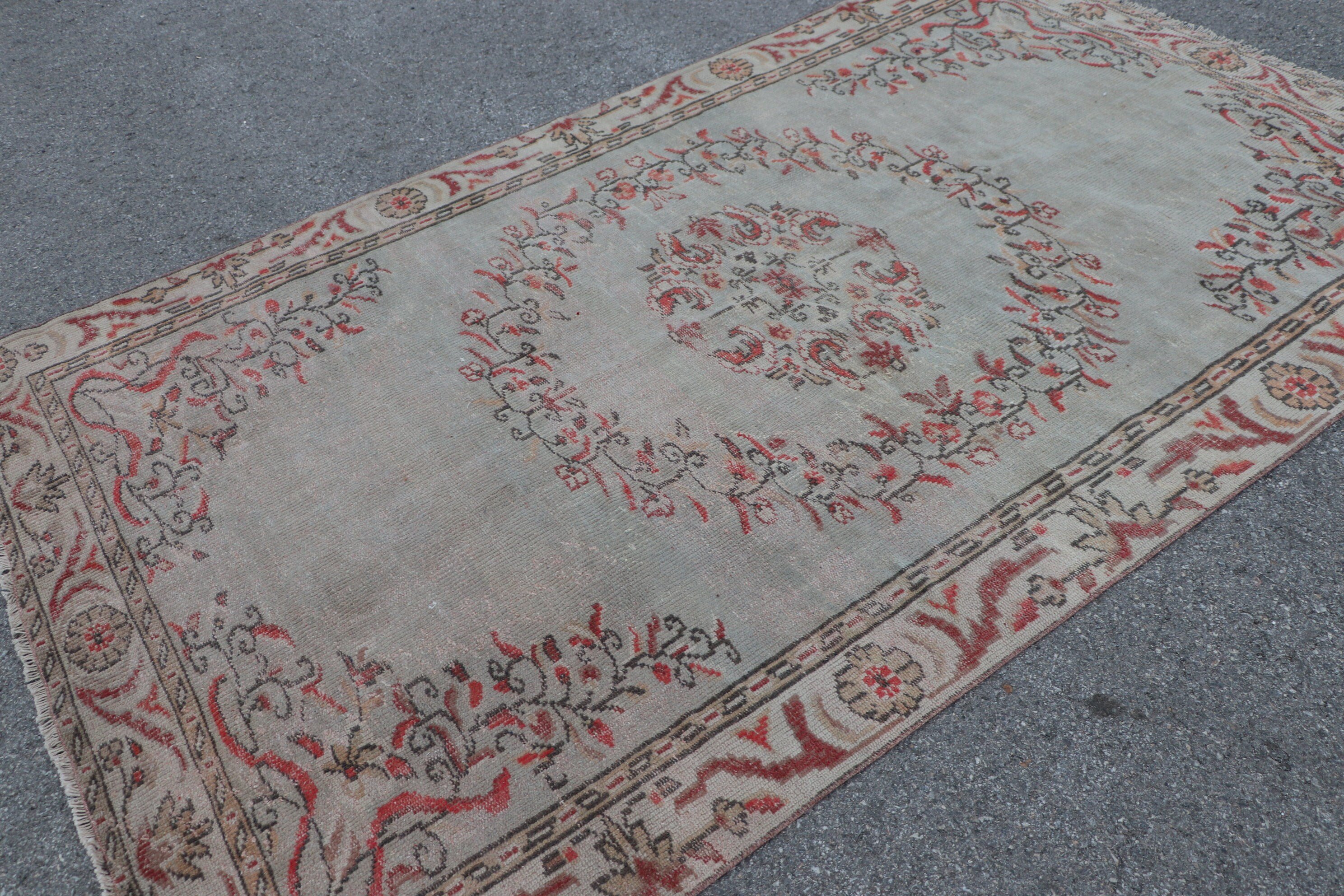 Old Rug, Bedroom Rug, Cool Rug, Rugs for Bedroom, Salon Rug, Vintage Rug, Turkish Rug, Green  5.7x9.4 ft Large Rugs, Floor Rug