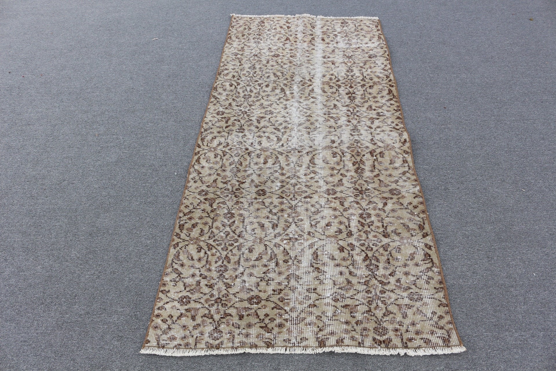 Turkish Rugs, Moroccan Rug, Kitchen Rugs, Nursery Rug, Rugs for Entry, Beige Cool Rugs, 2.7x6 ft Accent Rugs, Vintage Rugs