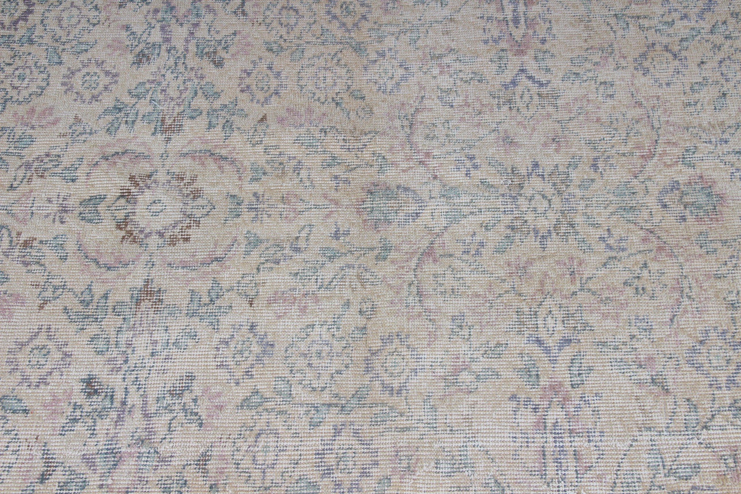 Vintage Halılar, Oushak Halıları, Yemek Odası Halıları, Büyük Oushak Halıları, Türk Halısı, Lüks Halılar, 5.9x9.4 ft Büyük Halılar, Bej Ev Dekorasyonu Halısı