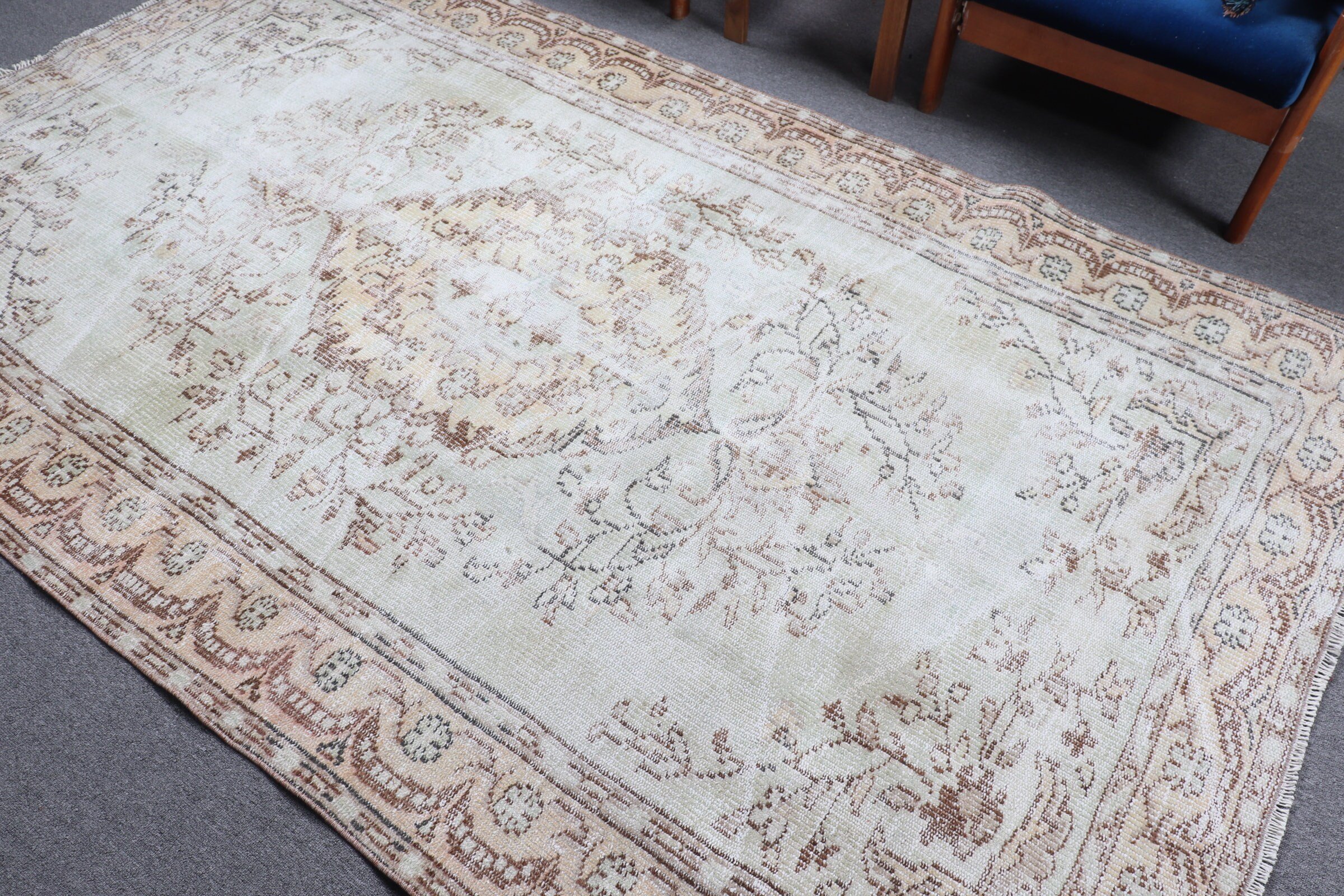 Living Room Rugs, Antique Rugs, Floor Rugs, Vintage Rug, 5.4x8.6 ft Large Rug, Dining Room Rugs, Beige Bedroom Rugs, Turkish Rug, Retro Rug