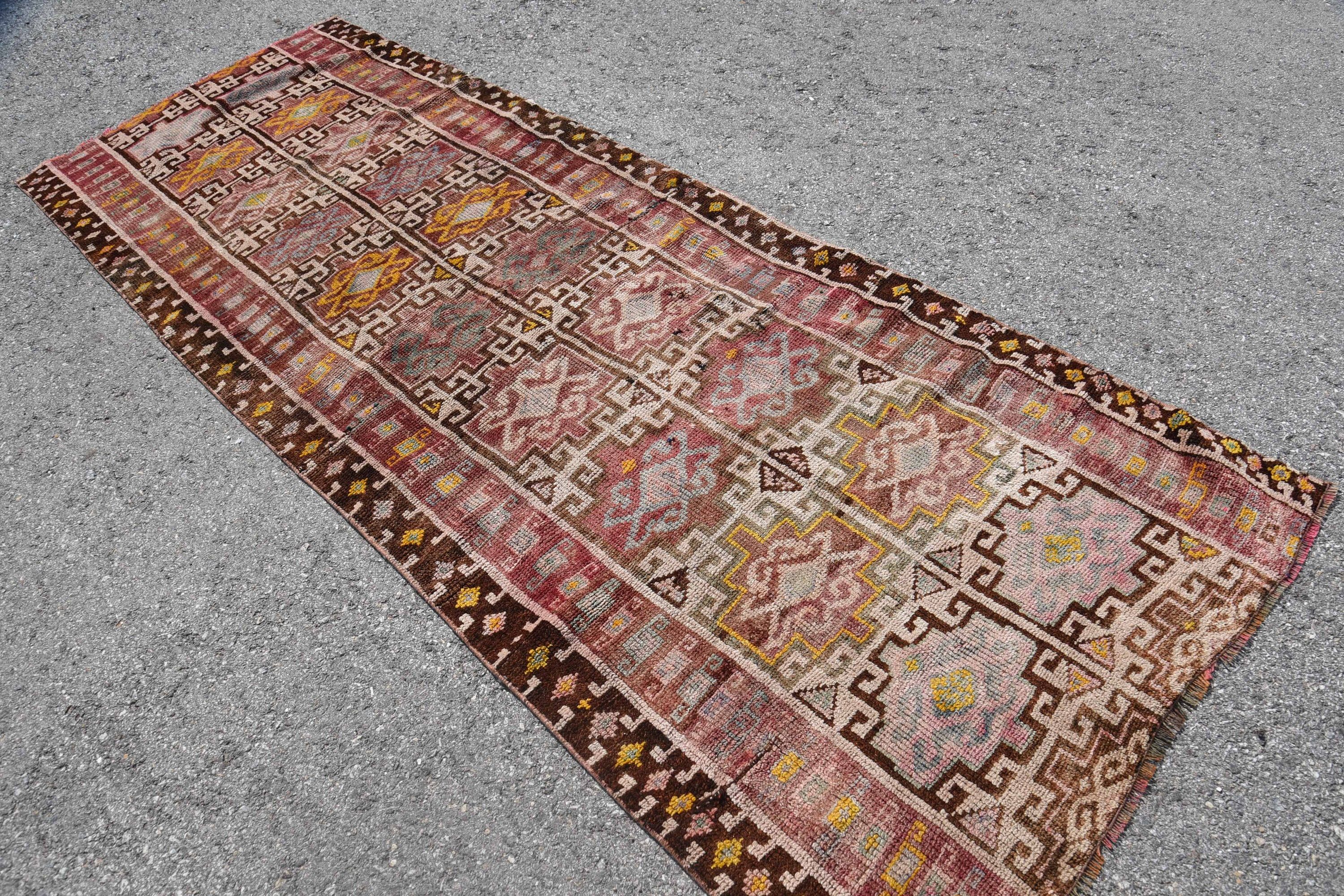 Vintage Halı, Koridor Halıları, Oushak Halı, Mutfak Halıları, Türkiye Halıları, Yatak Odası Halıları, 3.6x9.7 ft Runner Halısı, Merdiven Halıları, Türk Halıları