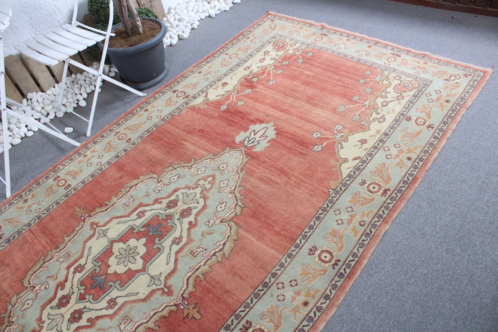 Red Kitchen Rug, Antique Rug, Rugs for Bedroom, Bedroom Rug, Dining Room Rug, Salon Rug, Turkish Rug, 5.2x11.9 ft Large Rug, Vintage Rug