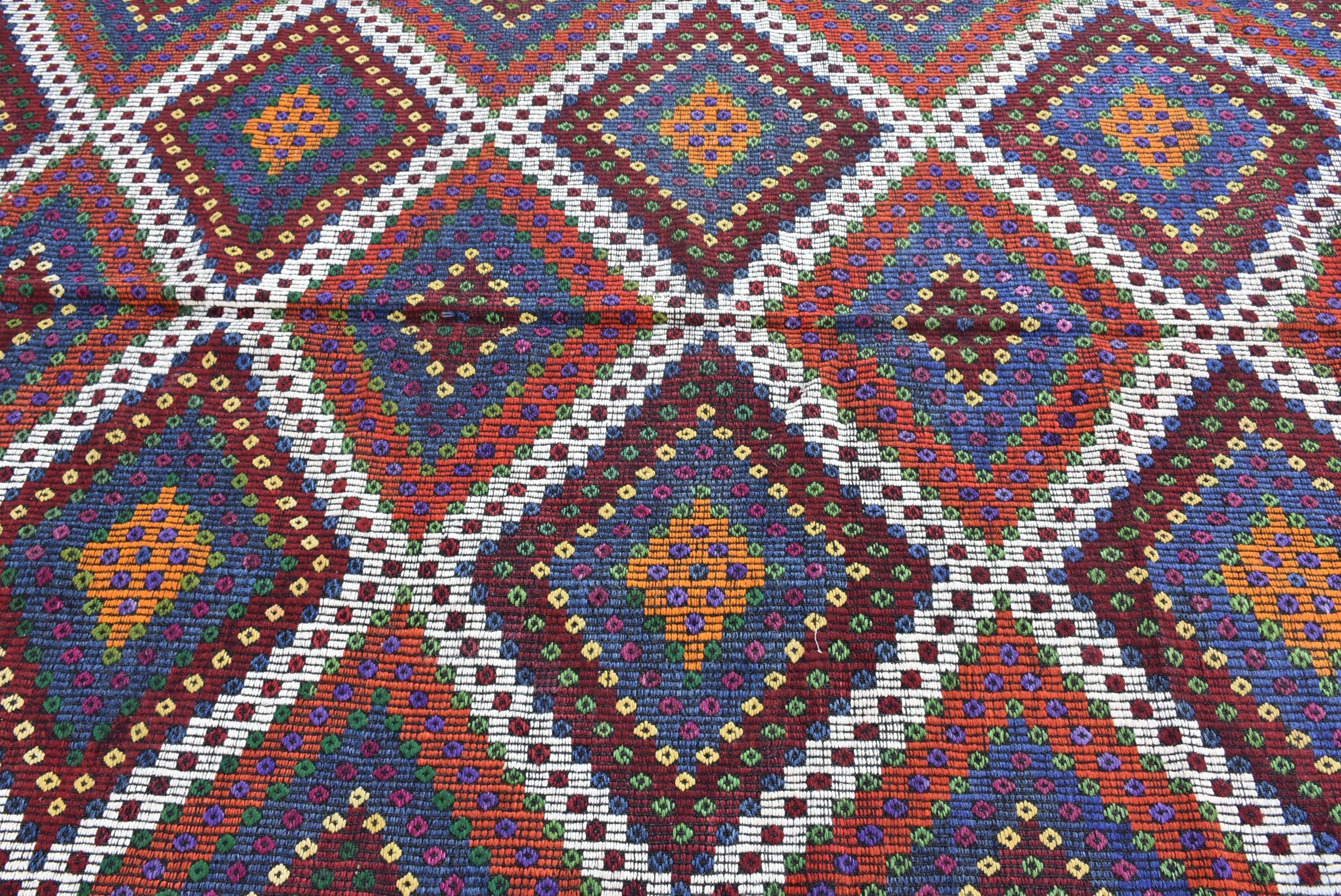 183x311 cm Salon Kilim, Rengarenk Oryantal Kilim, Türk Kilim, Oturma odası Kilim, Uşak Kilim, Oturma odası Kilim, Salon Kilim, Salon Kilim