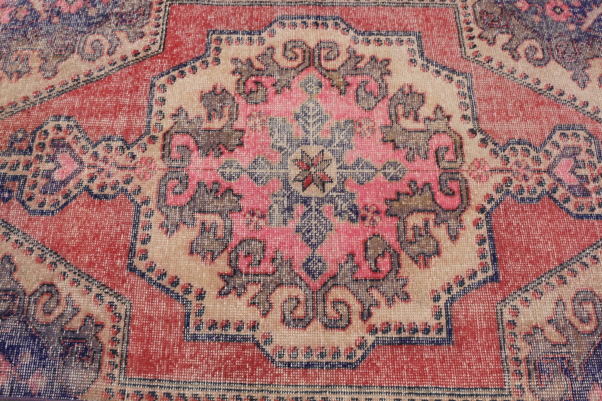 Entry Rugs, Turkish Rug, Wool Rug, Kitchen Rug, Rugs for Kitchen, Vintage Rugs, Floor Rugs, Red  3.5x6.3 ft Accent Rug