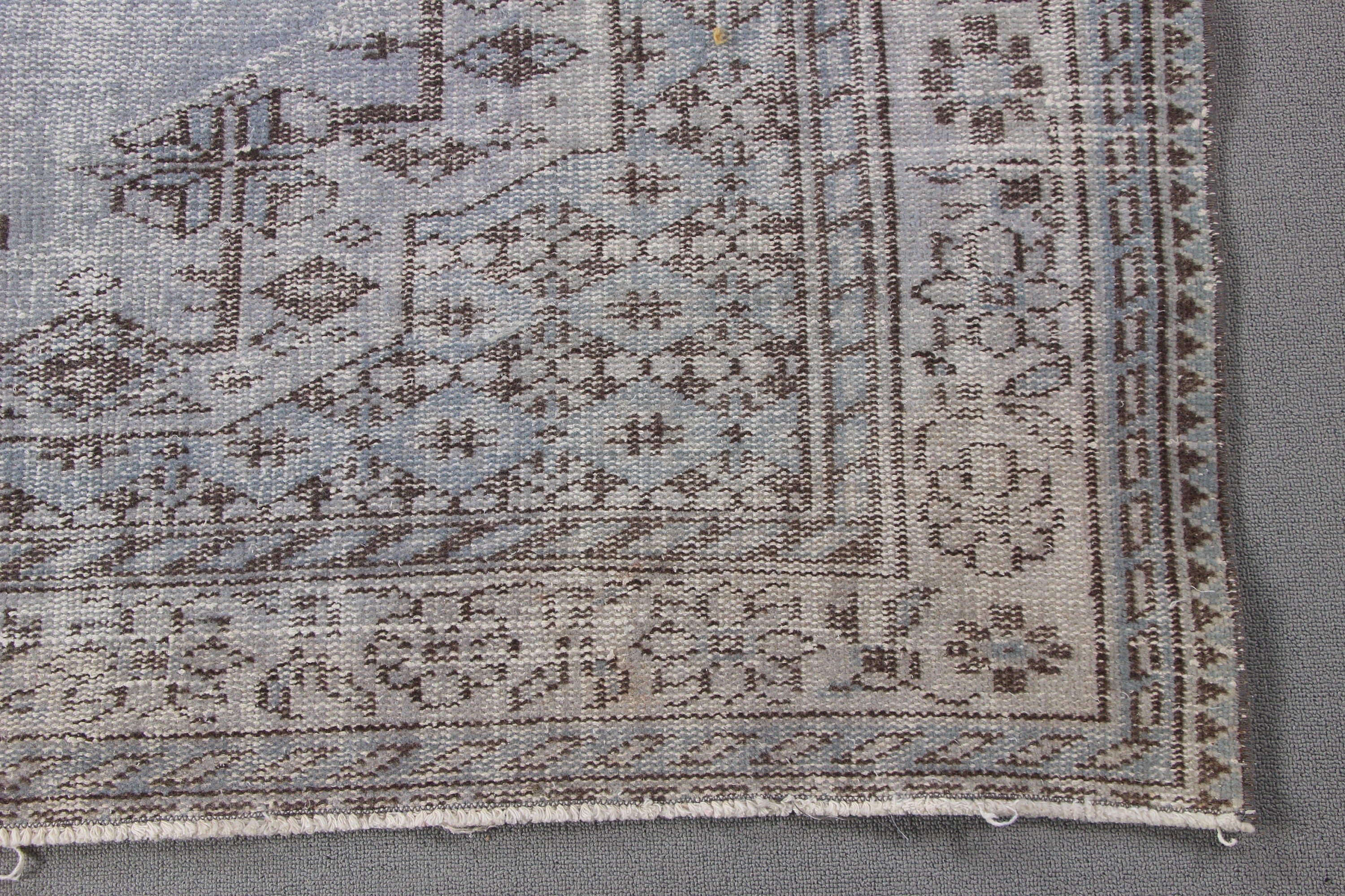 Yün Halılar, Türk Halısı, Etnik Halı, 5,9x9,3 ft Büyük Halı, Büyük Boho Halısı, Vintage Halı, Nötr Halı, Bej El Dokuma Halısı, Yatak Odası Halısı