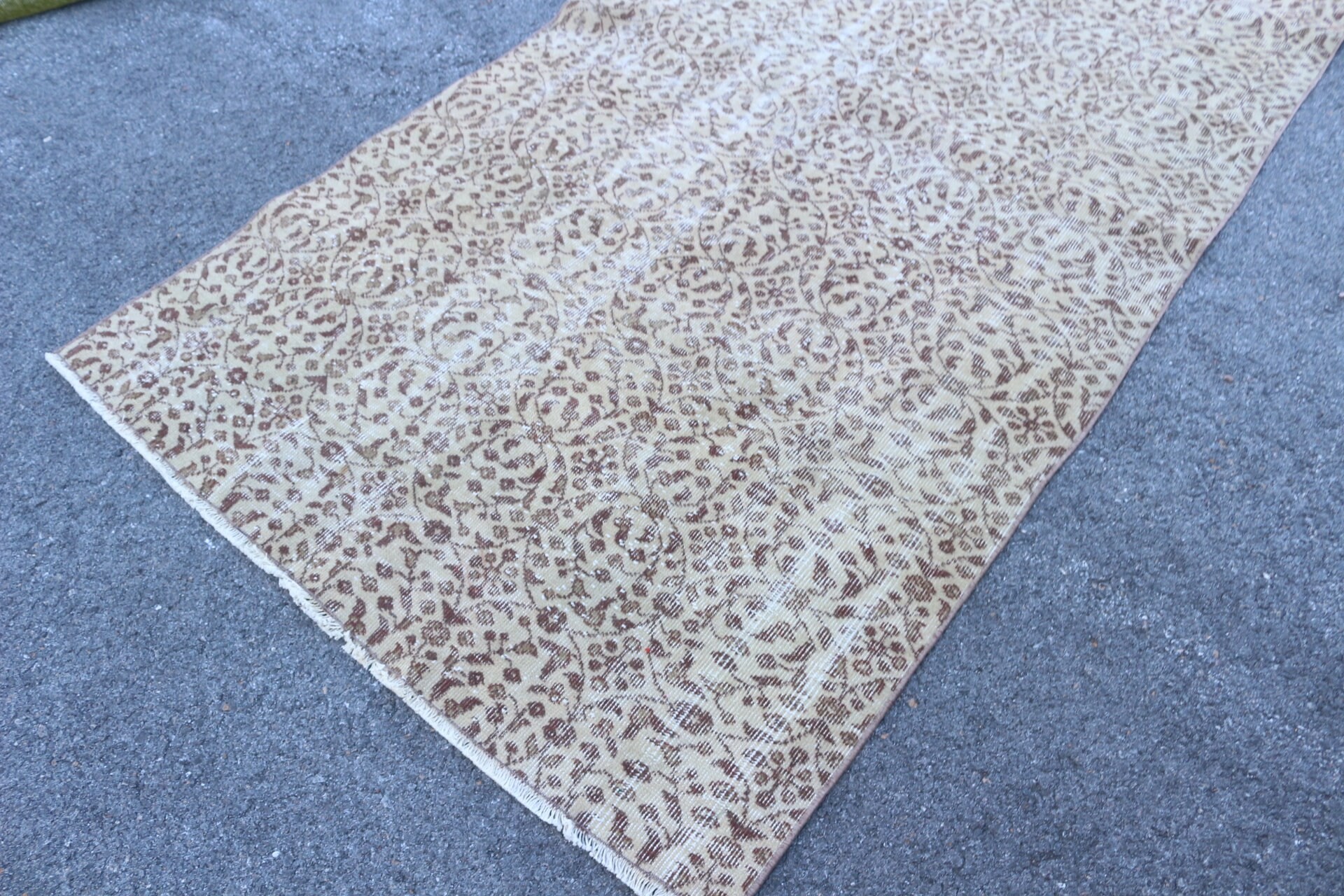 Beige Cool Rug, Turkish Rug, Bright Rug, Bedroom Rugs, 4.4x8.9 ft Area Rugs, Anatolian Rugs, Vintage Rug, Dining Room Rug