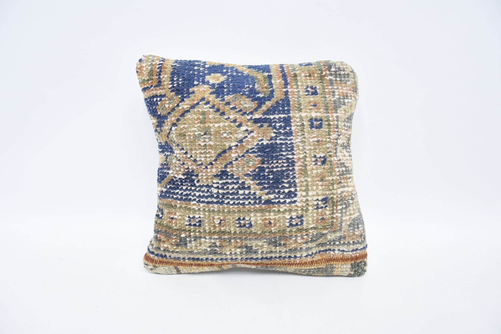 12"x12" Blue Cushion Cover, Wholesale Cushion Case, Boho Chic Pillow Cover, Vintage Pillow, Vintage Kilim Throw Pillow, Throw Kilim Pillow