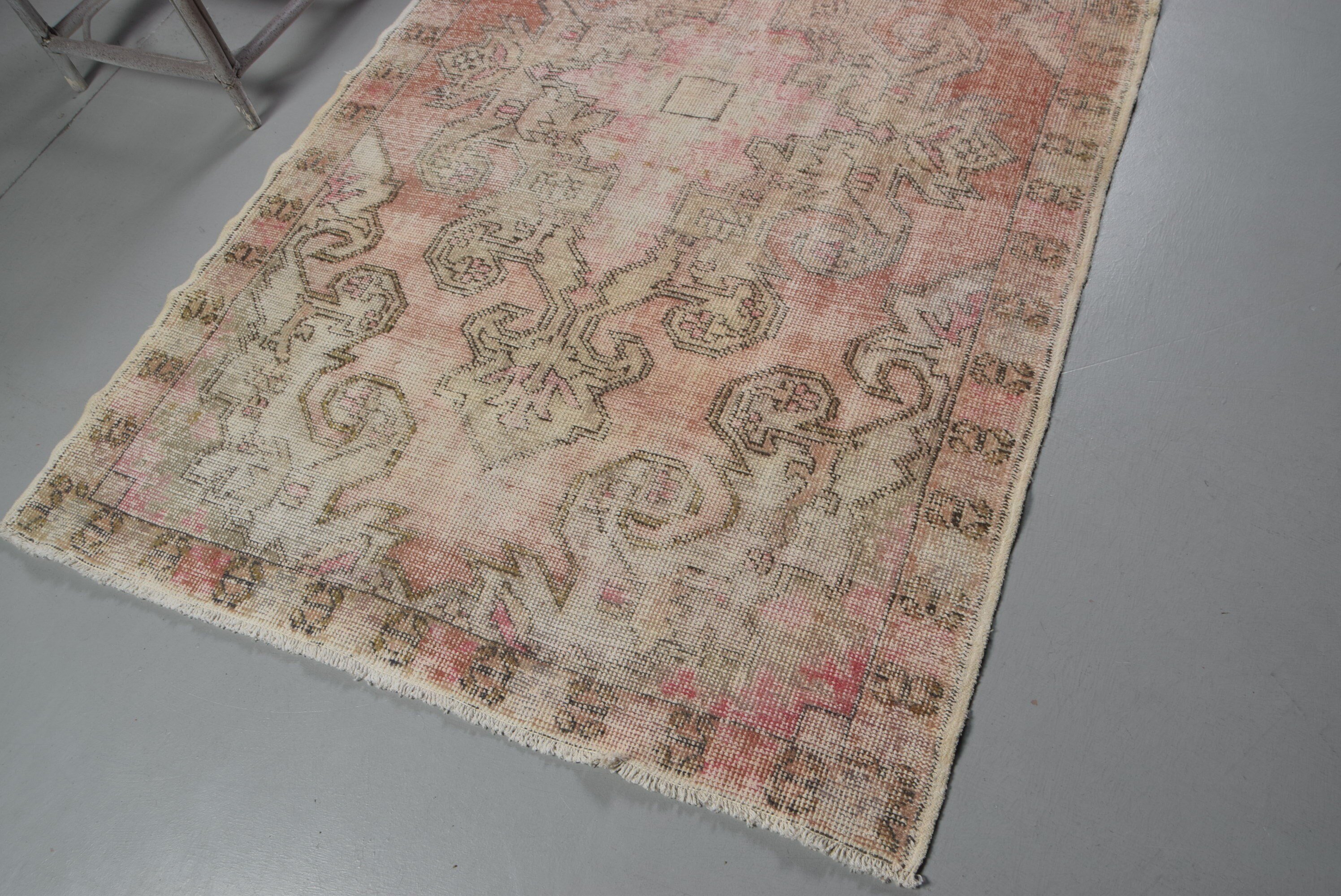 Red Moroccan Rugs, Wool Rug, Vintage Rug, Turkish Rug, Rugs for Dining Room, Kitchen Rug, 4.5x7 ft Area Rugs, Nursery Rugs