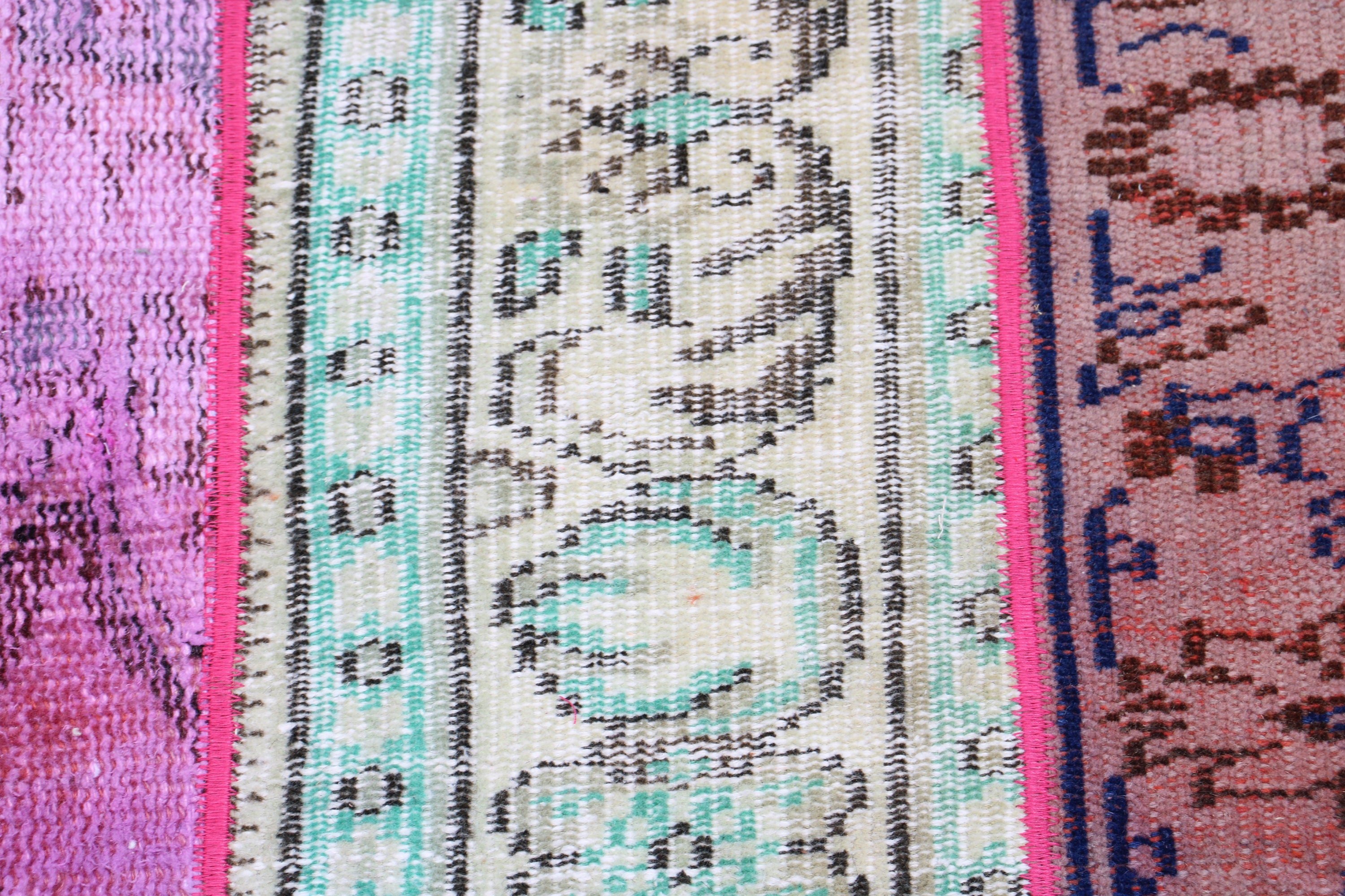 Small Area Rugs, Statement Rugs, Turkish Rug, Rugs for Bath, Green Oriental Rugs, Cool Rugs, 2.3x2.8 ft Small Rug, Entry Rugs, Vintage Rug