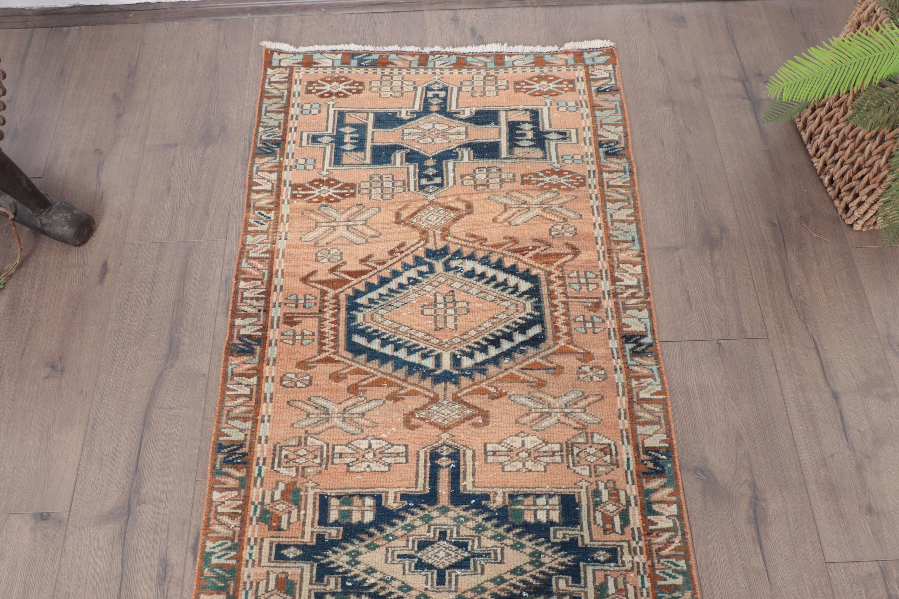 Corridor Rug, Beige Bedroom Rug, Turkish Rug, Boho Rug, Floor Rugs, Antique Rugs, Vintage Rug, 2.3x9.1 ft Runner Rugs, Vintage Runner Rug