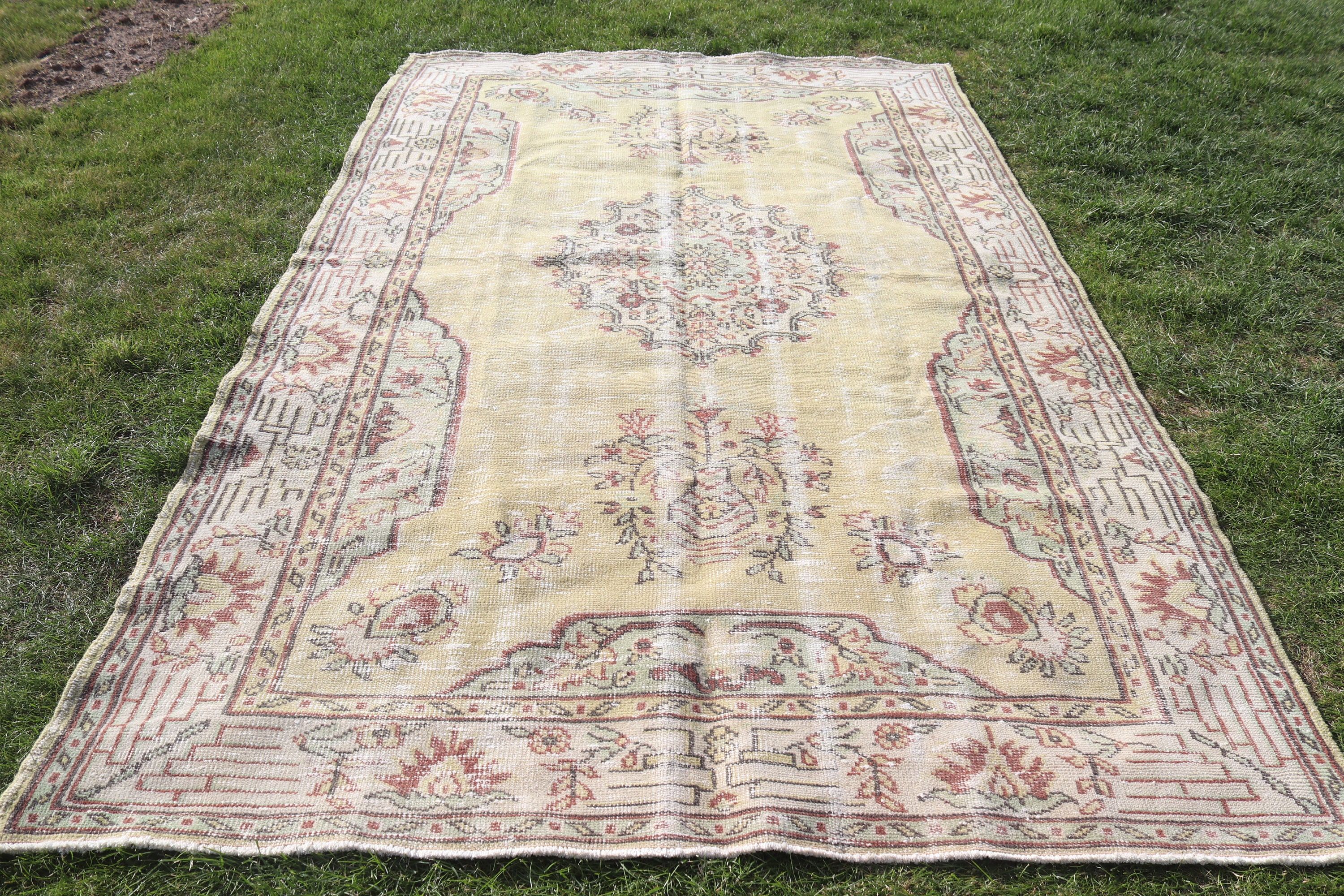 Oturma Odası Halıları, Vintage Halılar, Salon Halıları, Ofis Halıları, Yeşil Modern Halılar, Türk Halıları, 6.1x10 ft Büyük Halılar, Harika Halılar, Ev Dekorasyonu Halıları