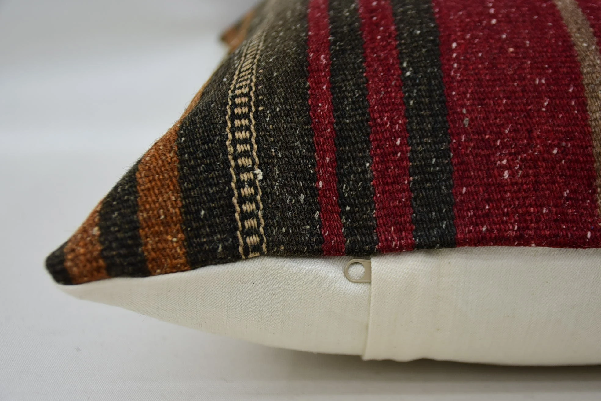 Kilim Pillow, Gift Pillow, Muted Cushion, Home Decor Pillow, Sofa Bolster Cushion Case, 16"x24" Red Cushion Cover, Handmade Pillow Cover