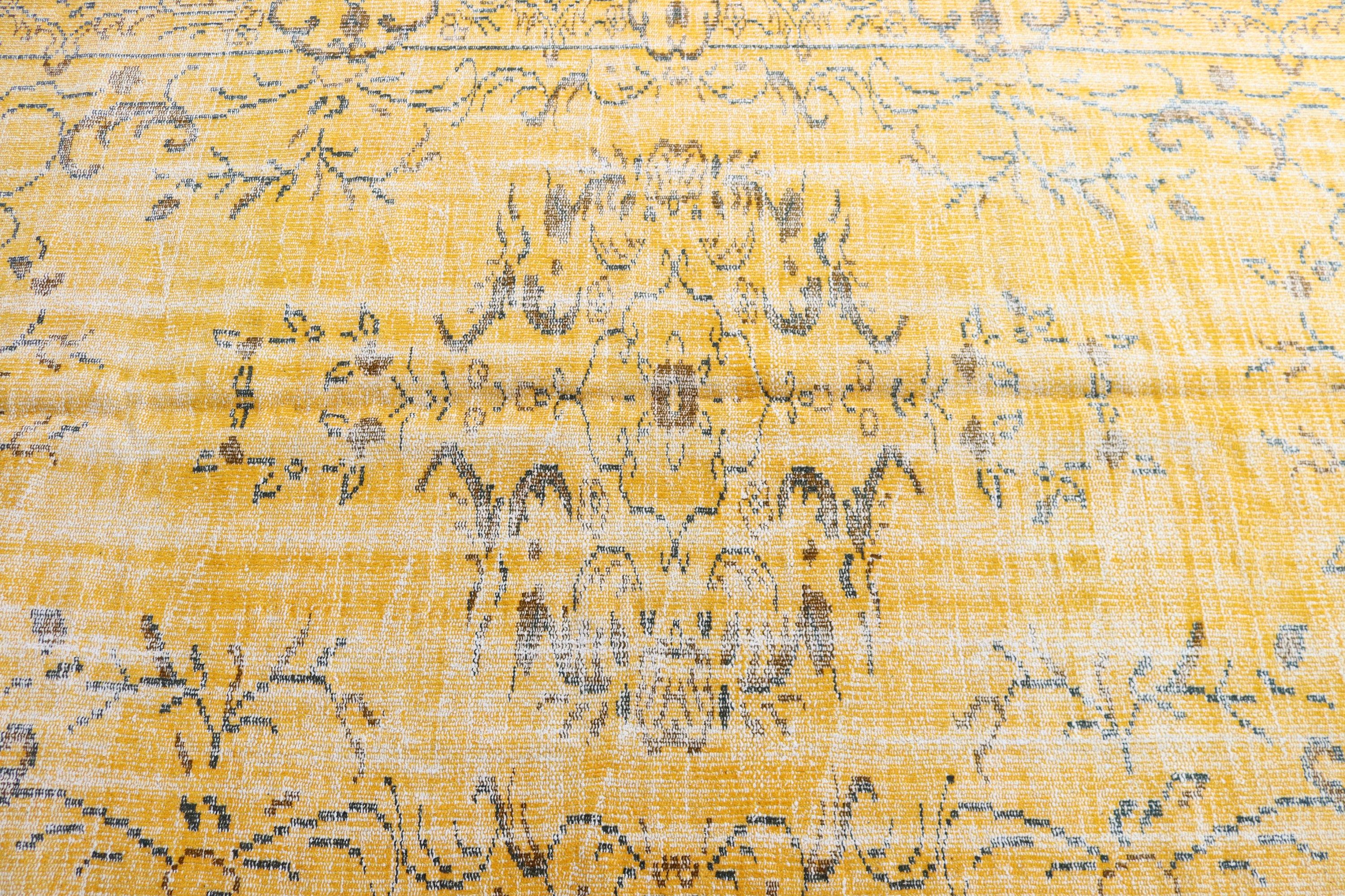 Vintage Rug, Oushak Rug, Yellow Bedroom Rugs, Turkish Rug, Large Oushak Rugs, Neutral Rug, Modern Rug, Dining Room Rugs, 5x8.1 ft Large Rug